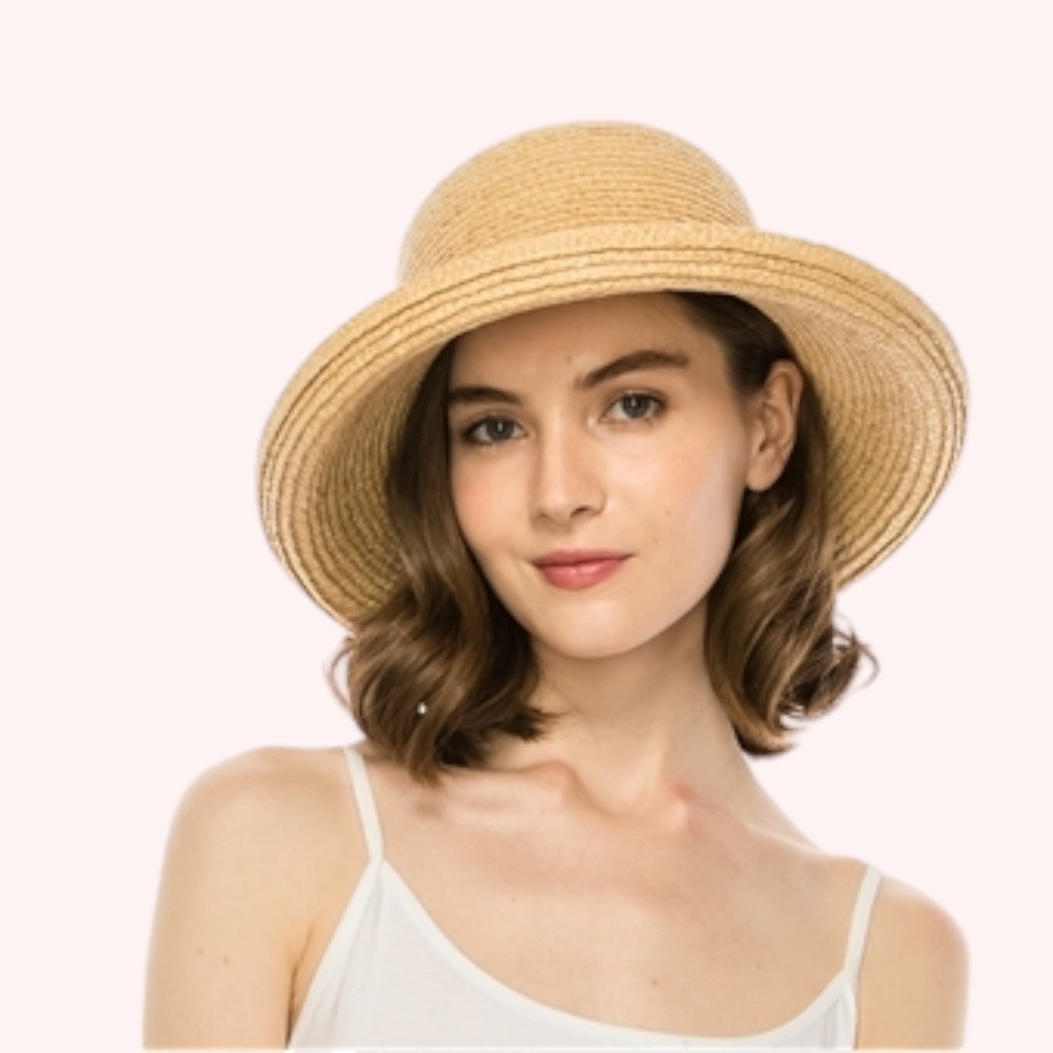 Raffia Straw Kettle Sun Hat