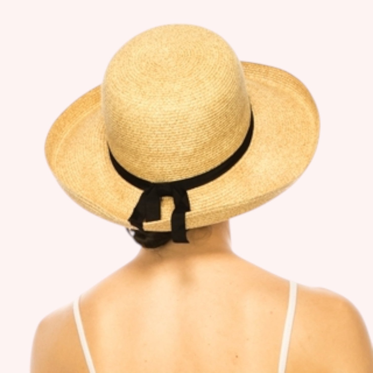 Fine Paper Braid Straw Kettle Hat