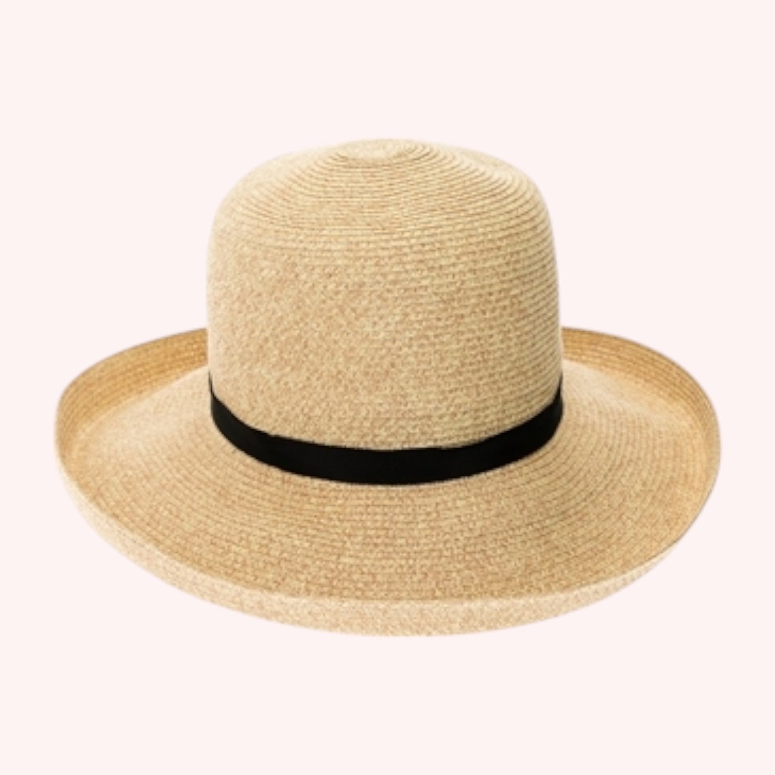 Fine Paper Braid Straw Kettle Hat