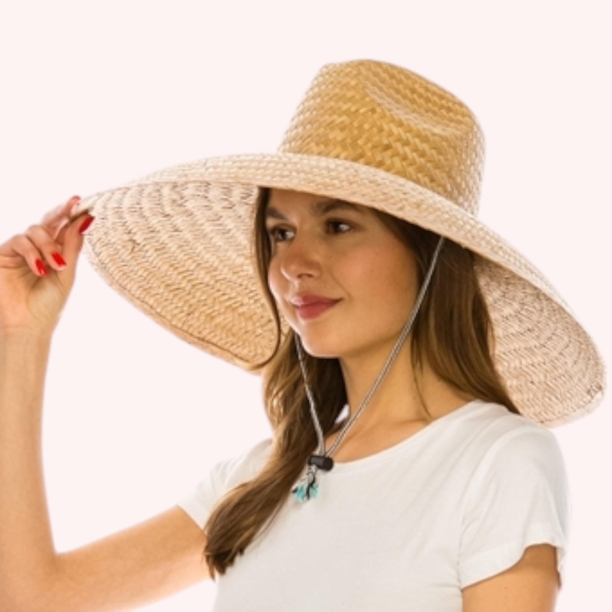 Oversized Palm Leaf Lifeguard Hat