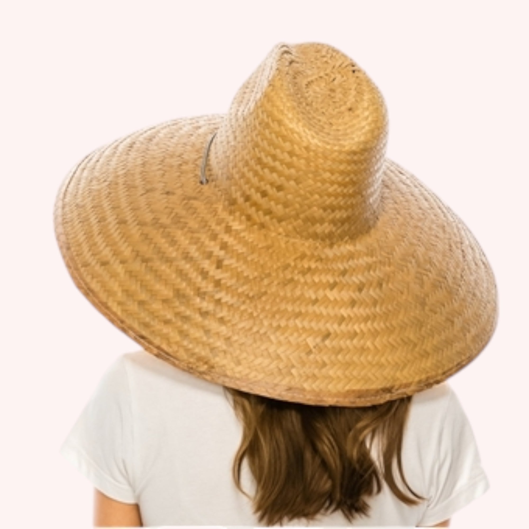 Oversized Palm Leaf Lifeguard Hat