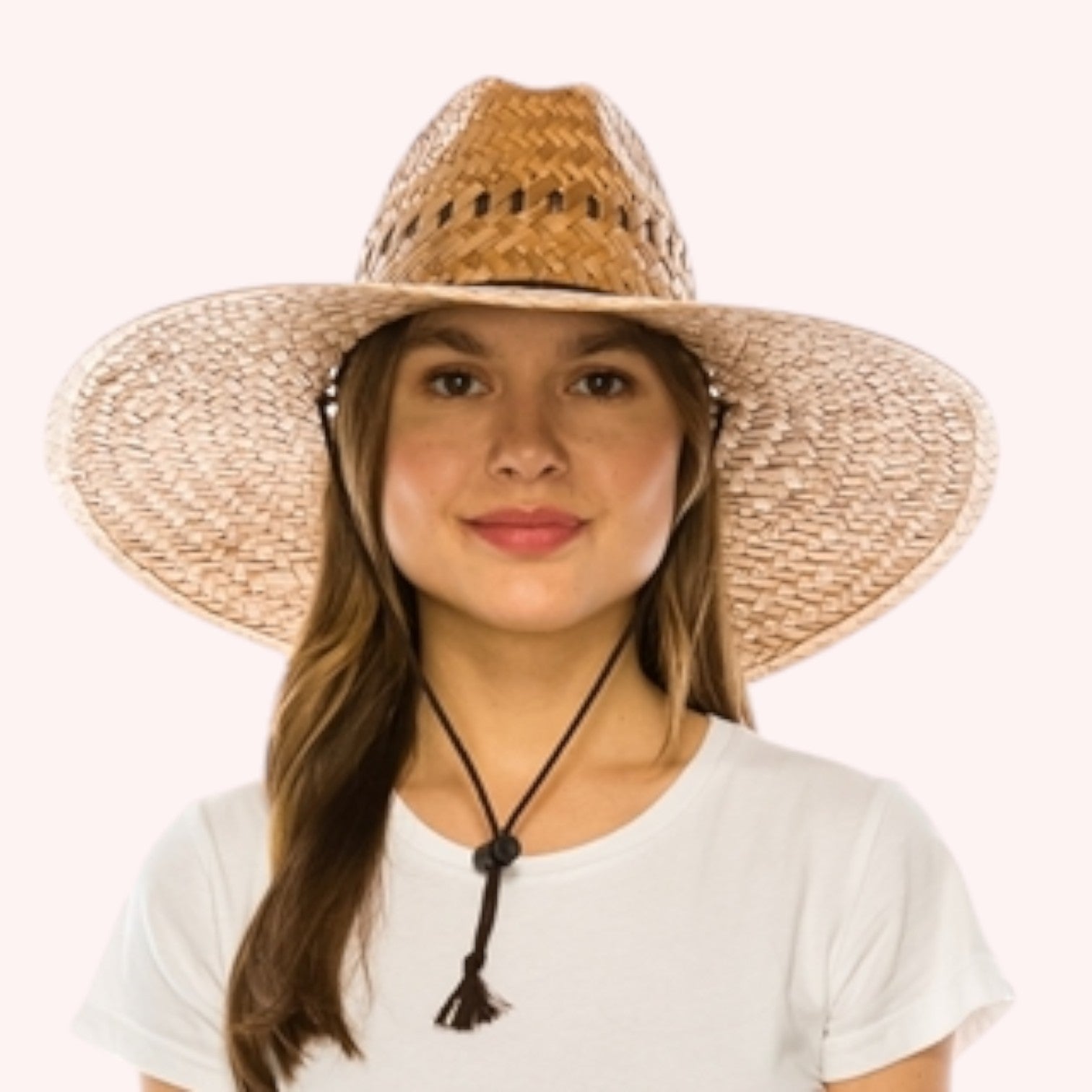 Palm Leaf Lifeguard Hat - Chin Cord