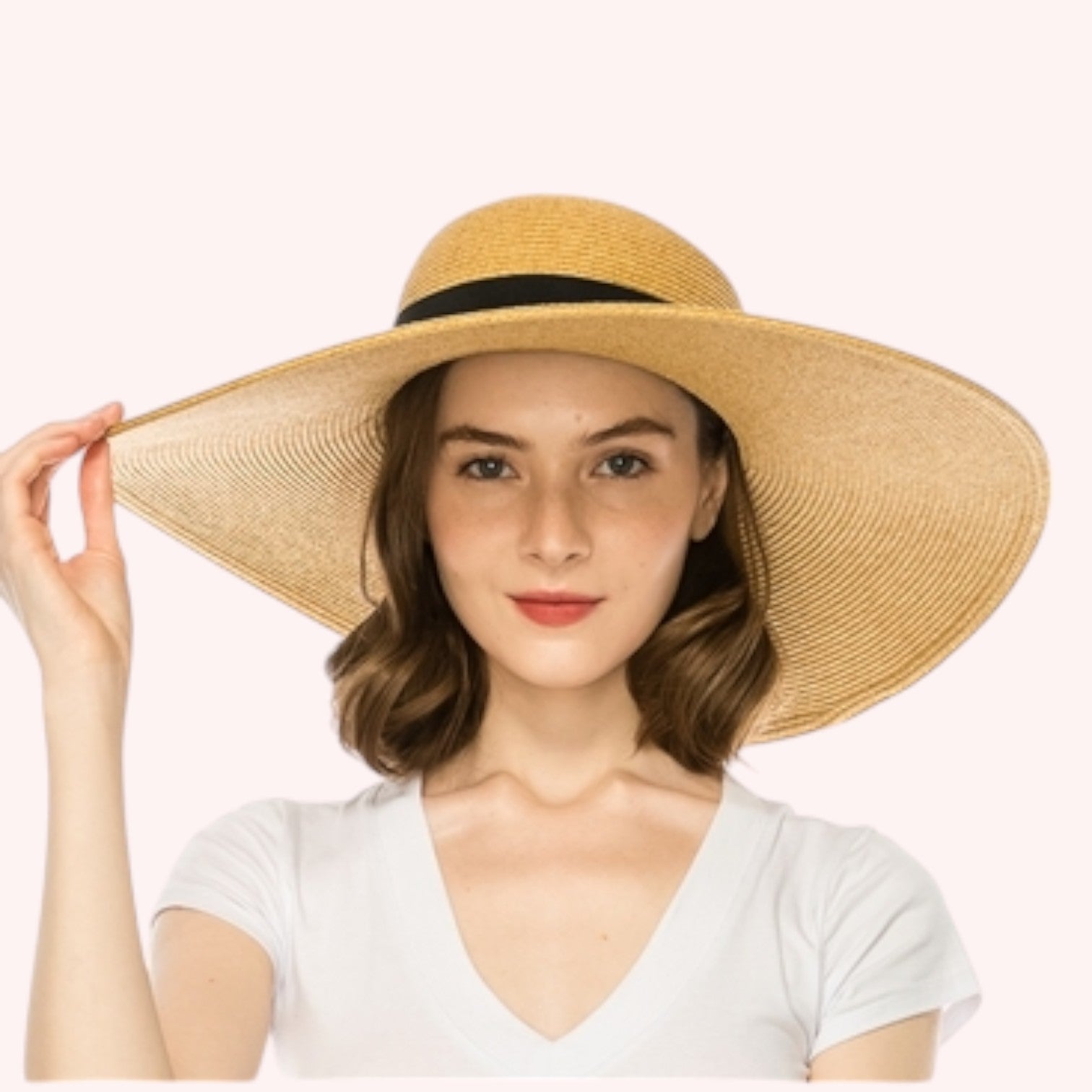 6-inch Brim Sun Hat with Bamboo Ring