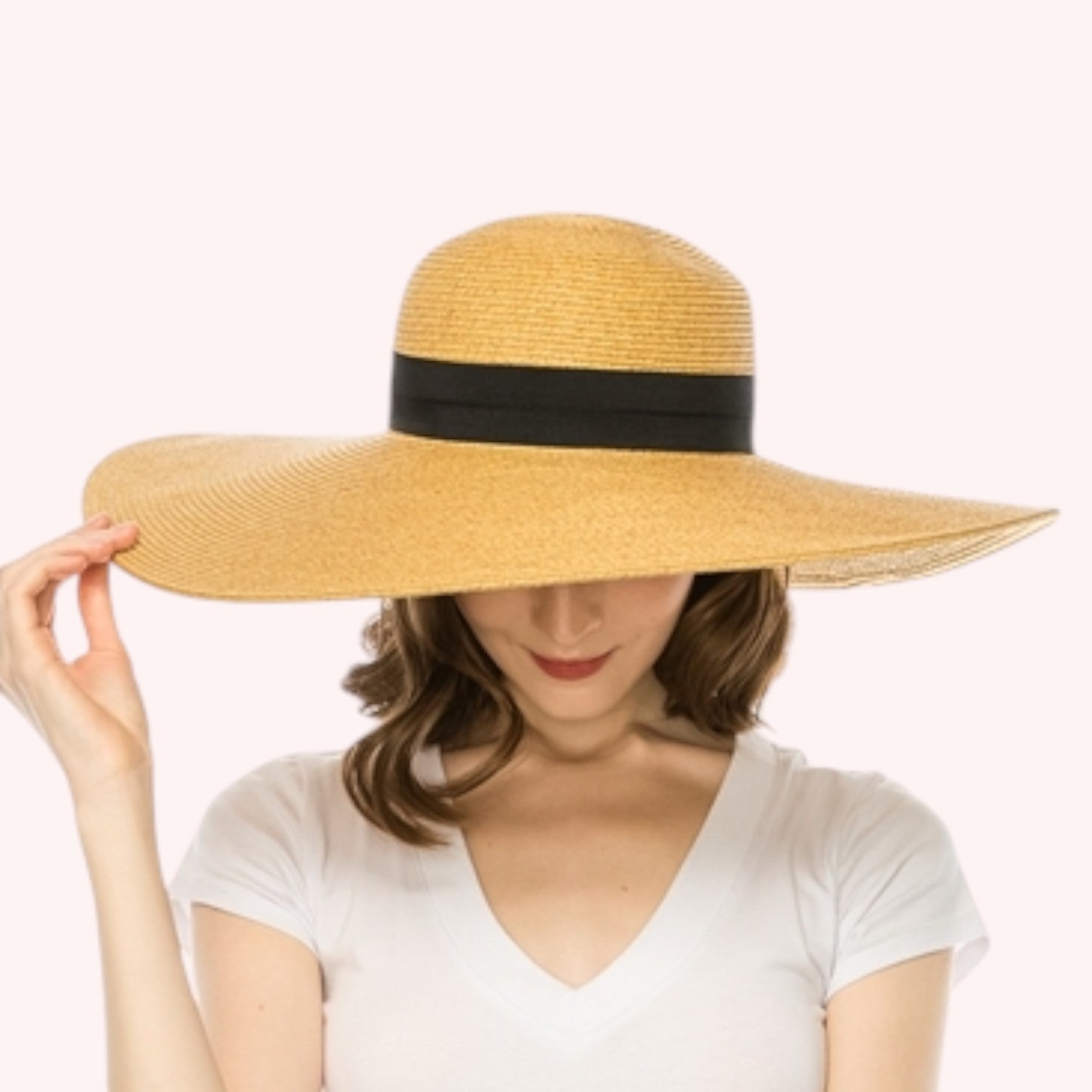 6-inch Brim Sun Hat with Bamboo Ring