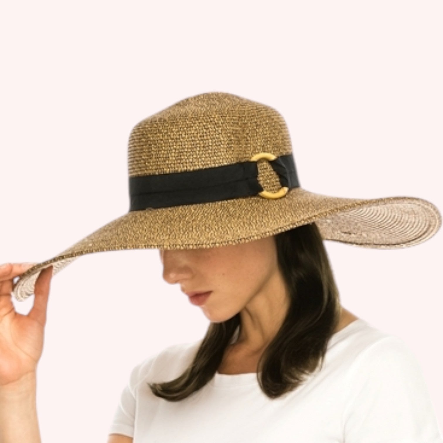 6-inch Brim Sun Hat with Bamboo Ring