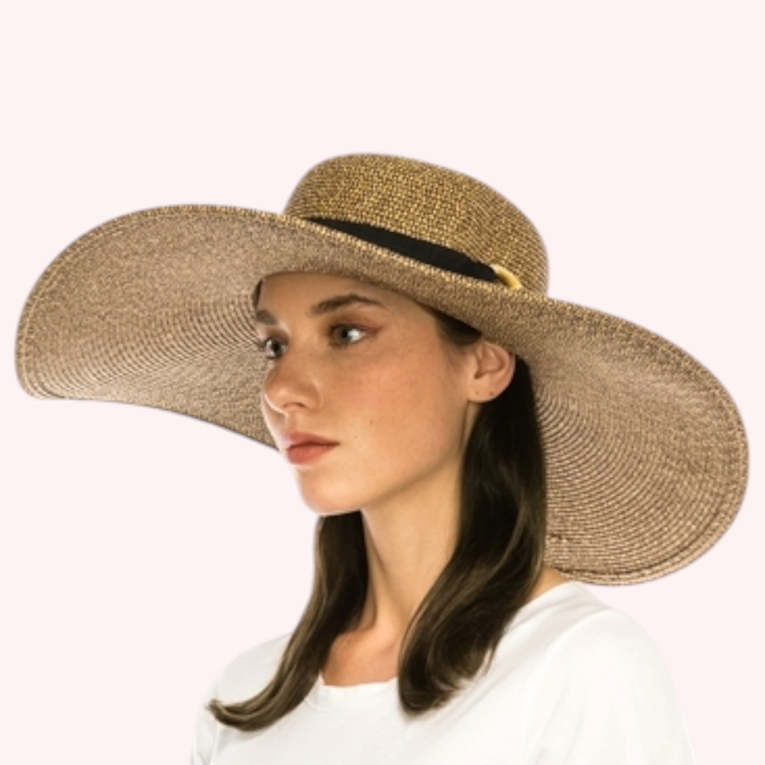 6-inch Brim Sun Hat with Bamboo Ring