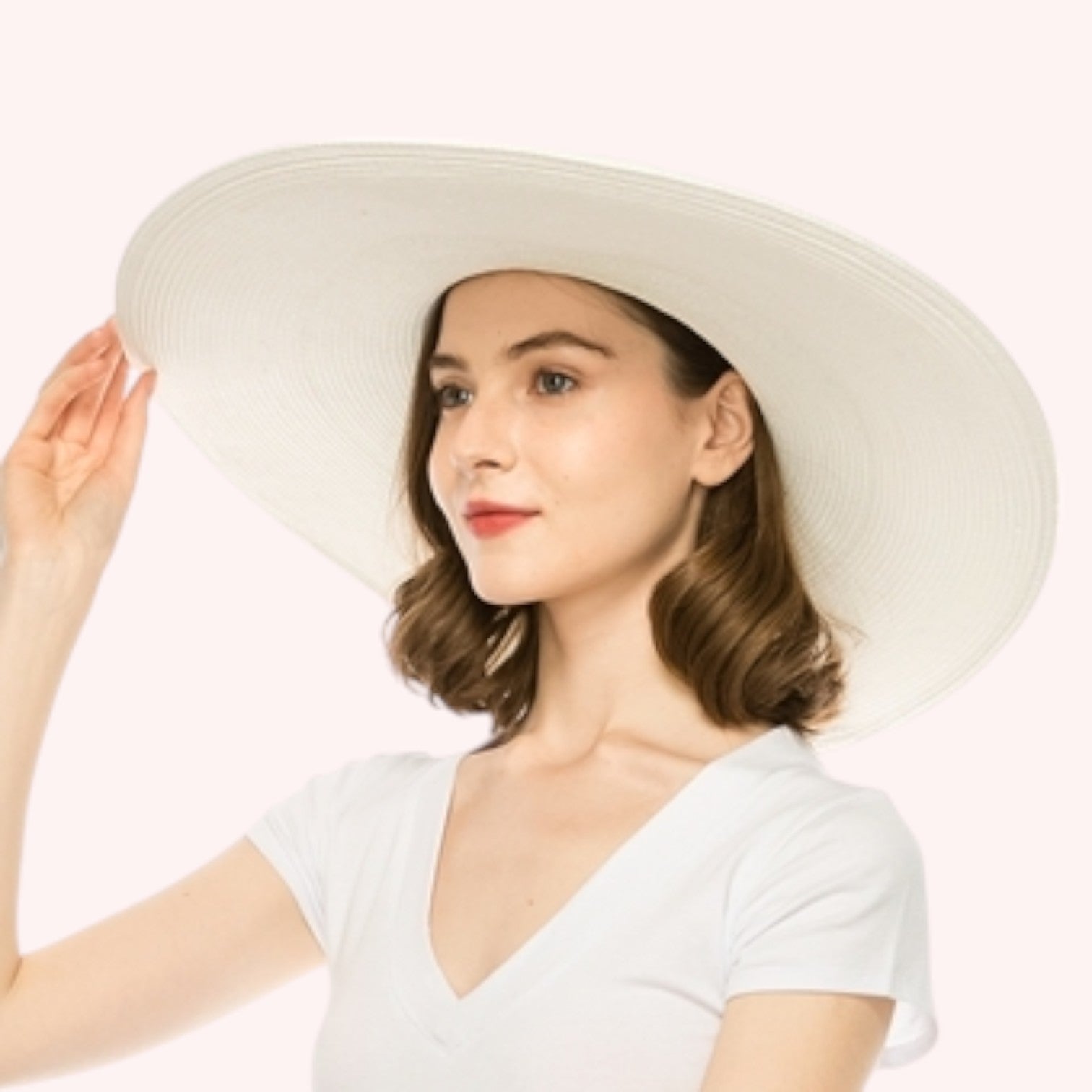 Six-Inch Brim Perfect Straw Hat - 3 COLORS