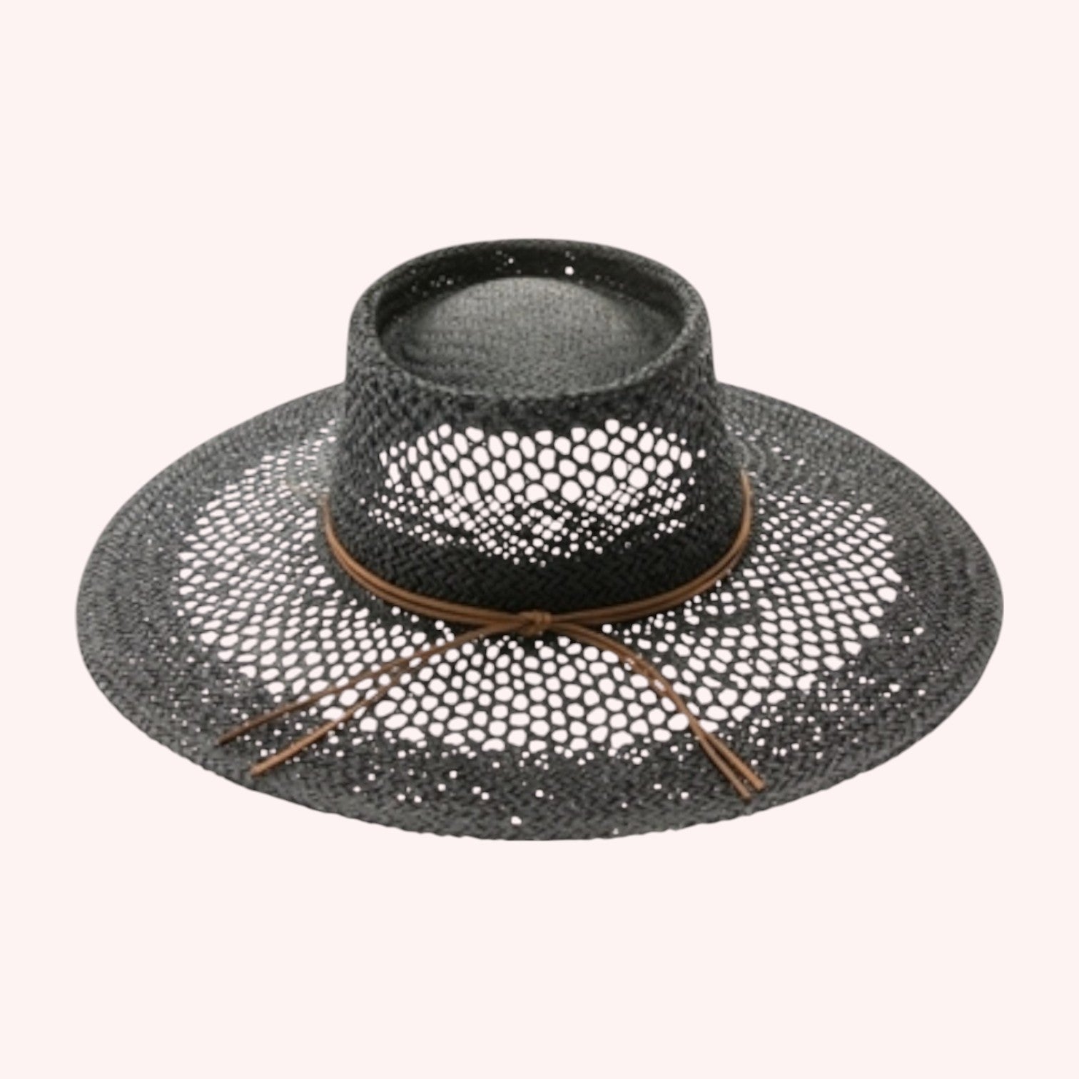 Peekaboo Weave Gambler Straw Hat