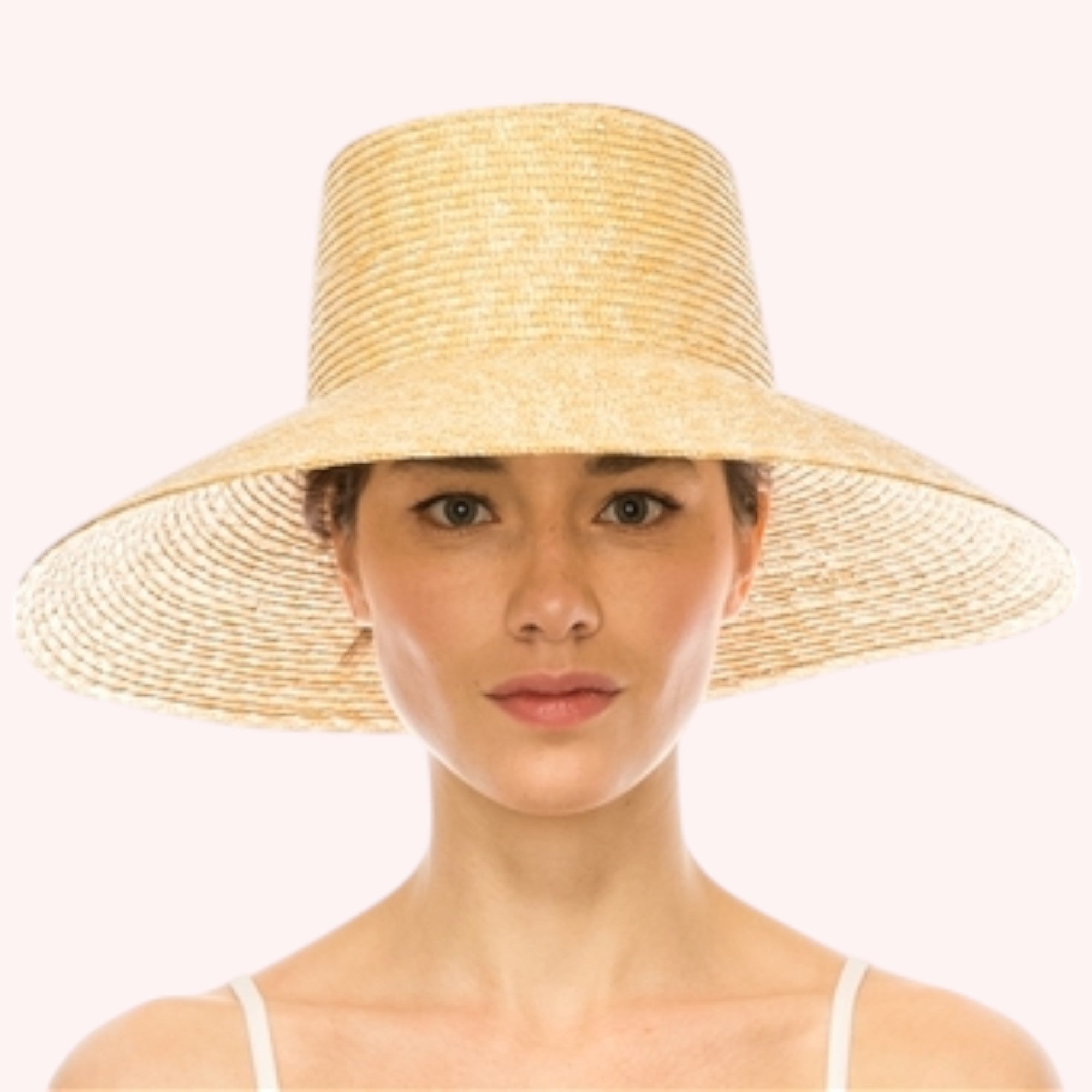 Fine Wheat Straw Lampshade Hat