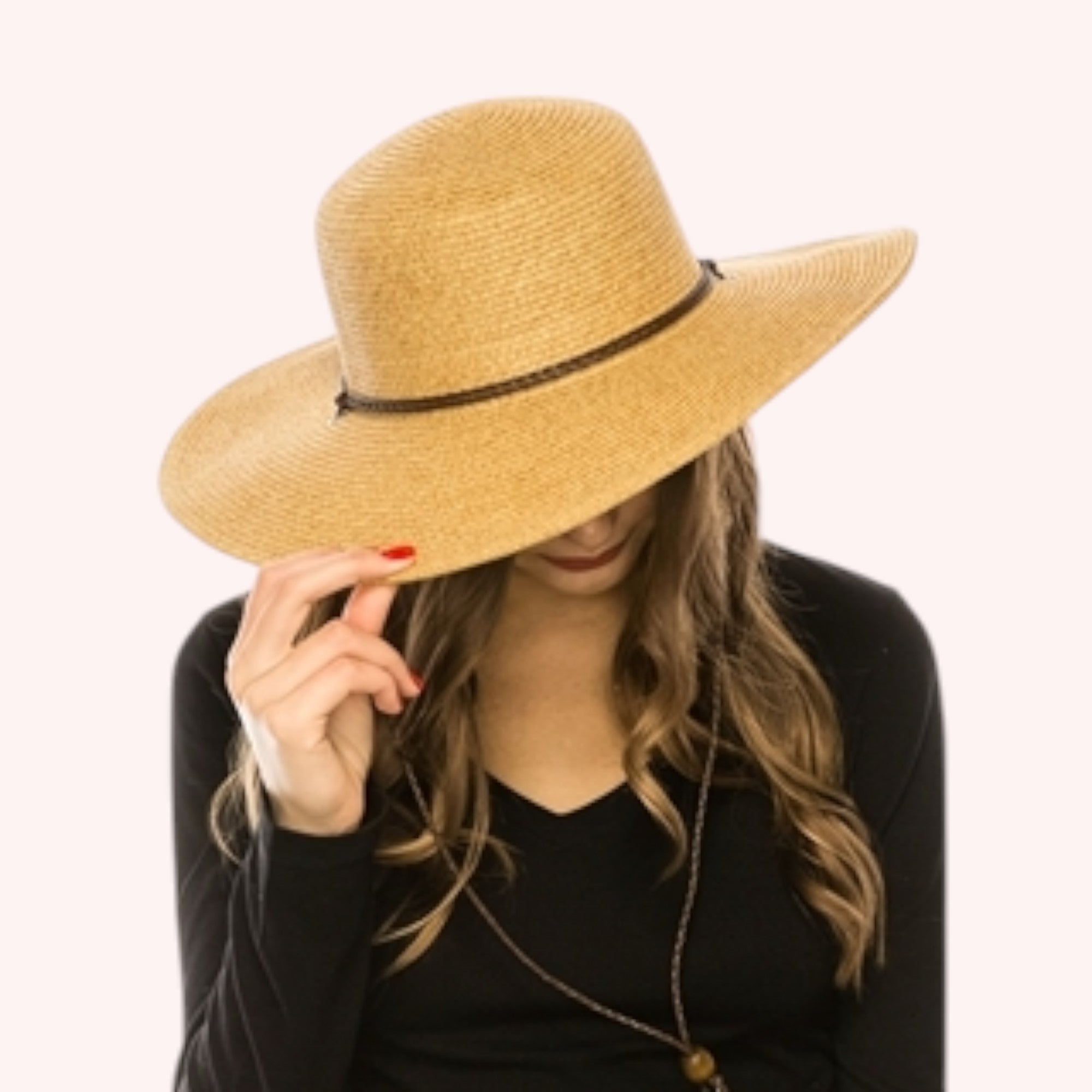 Classic Straw Sun Hat w/ Chin Cord