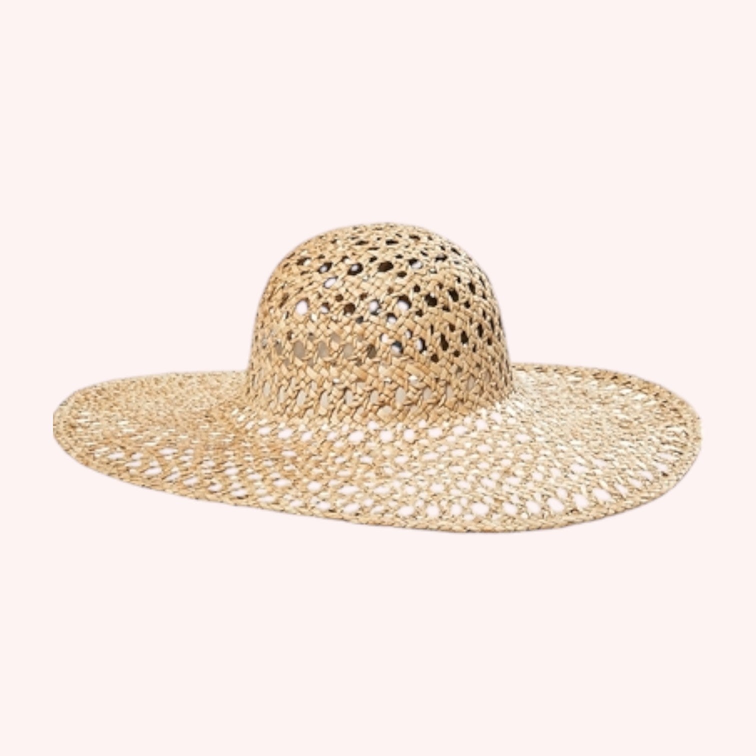 Open Weave Seagrass Straw Hat