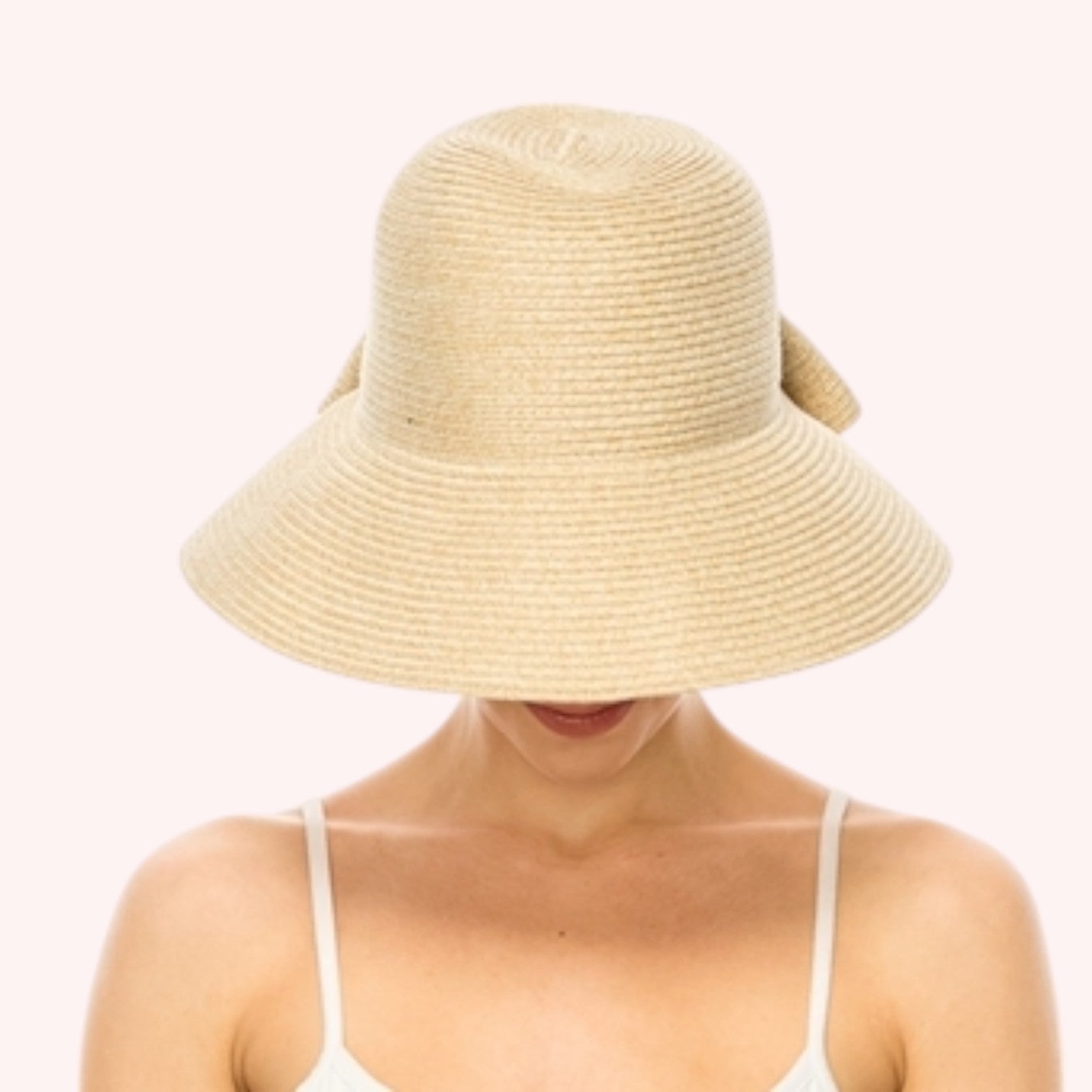 Foldable Lampshade Hat w/ Bow