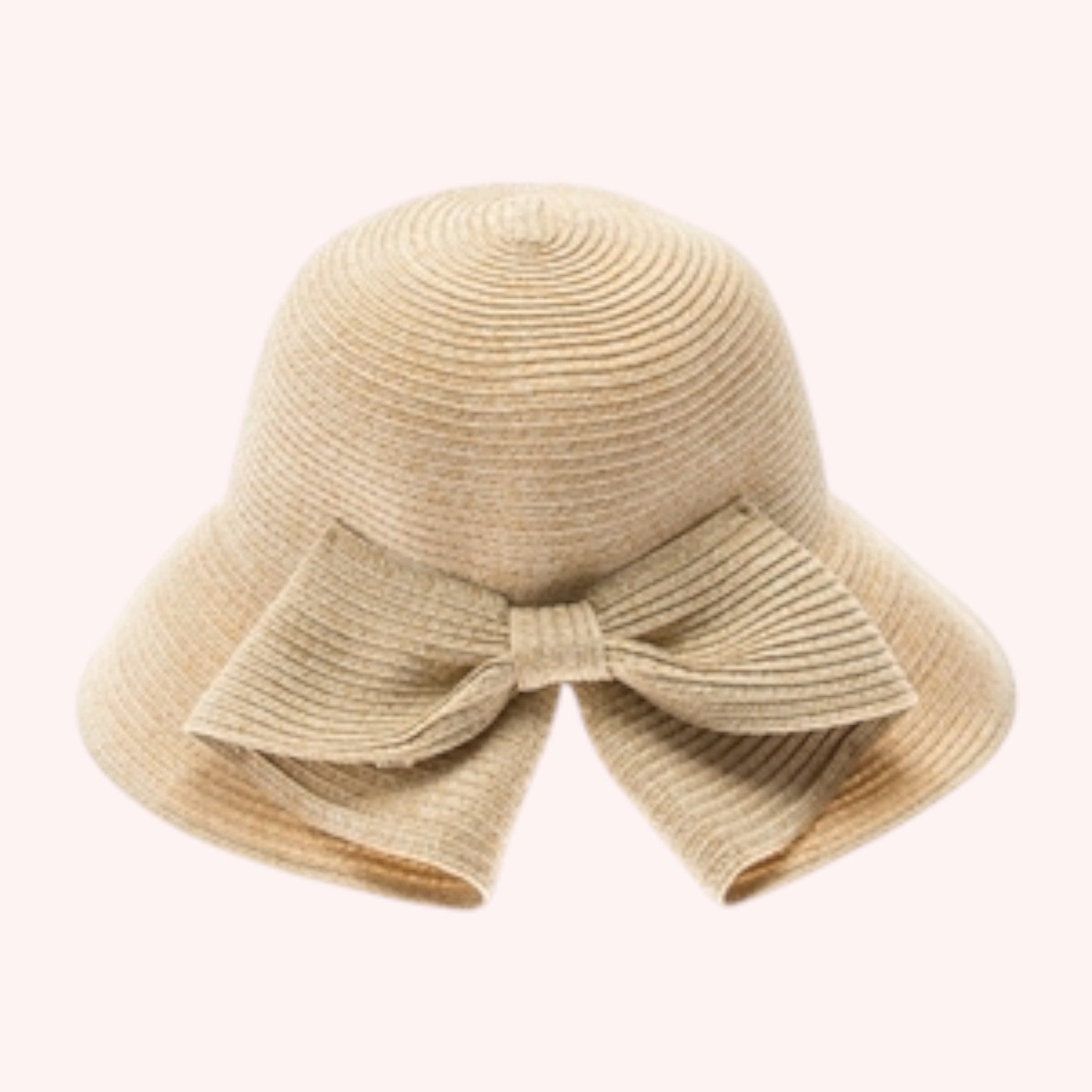 Foldable Lampshade Hat w/ Bow