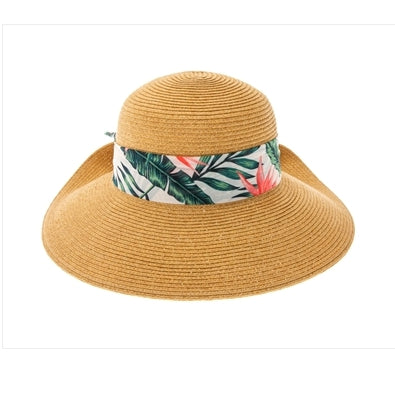Sun Hat w/ Tropical Sash