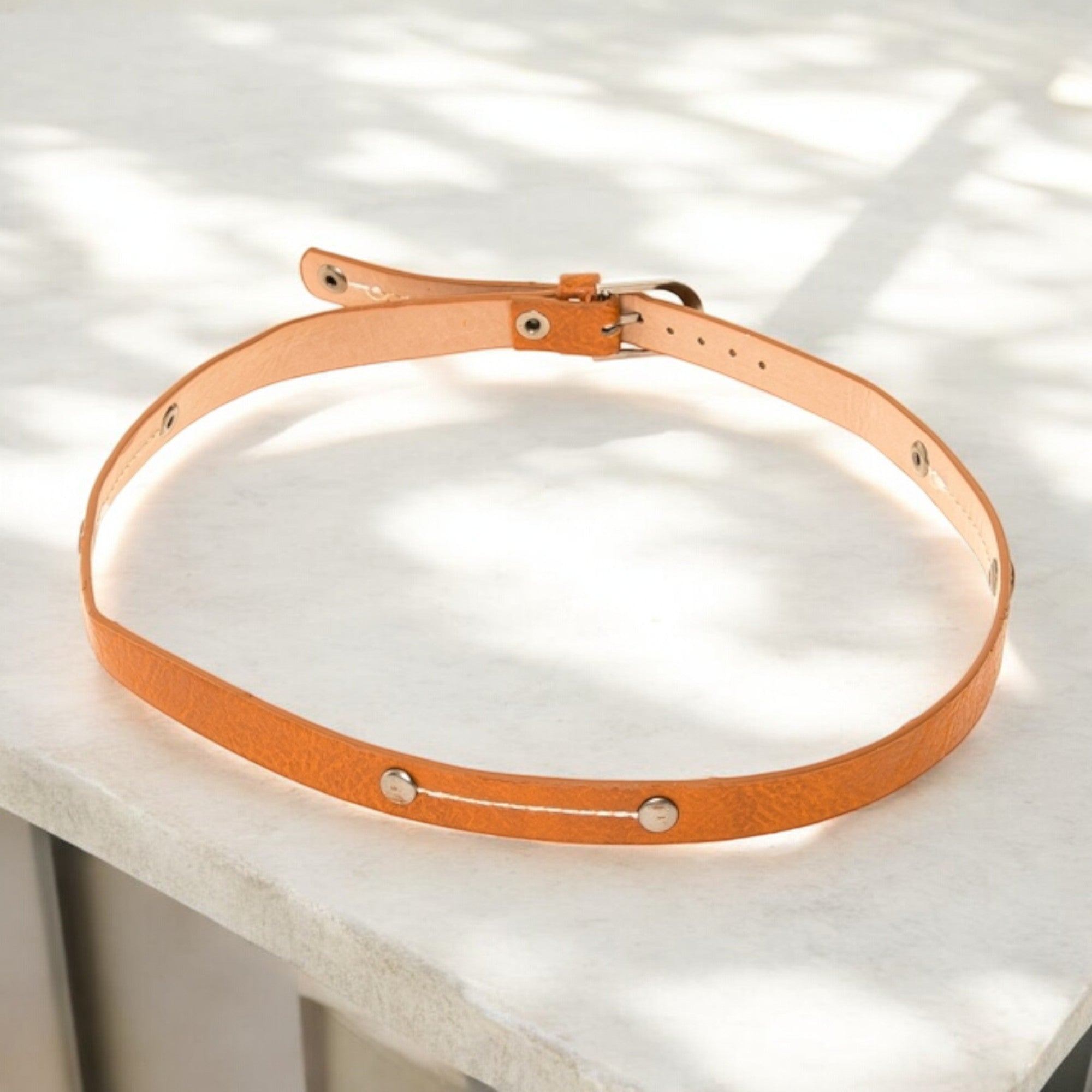 Hat Band - Textured Faux Leather w/ Stitching