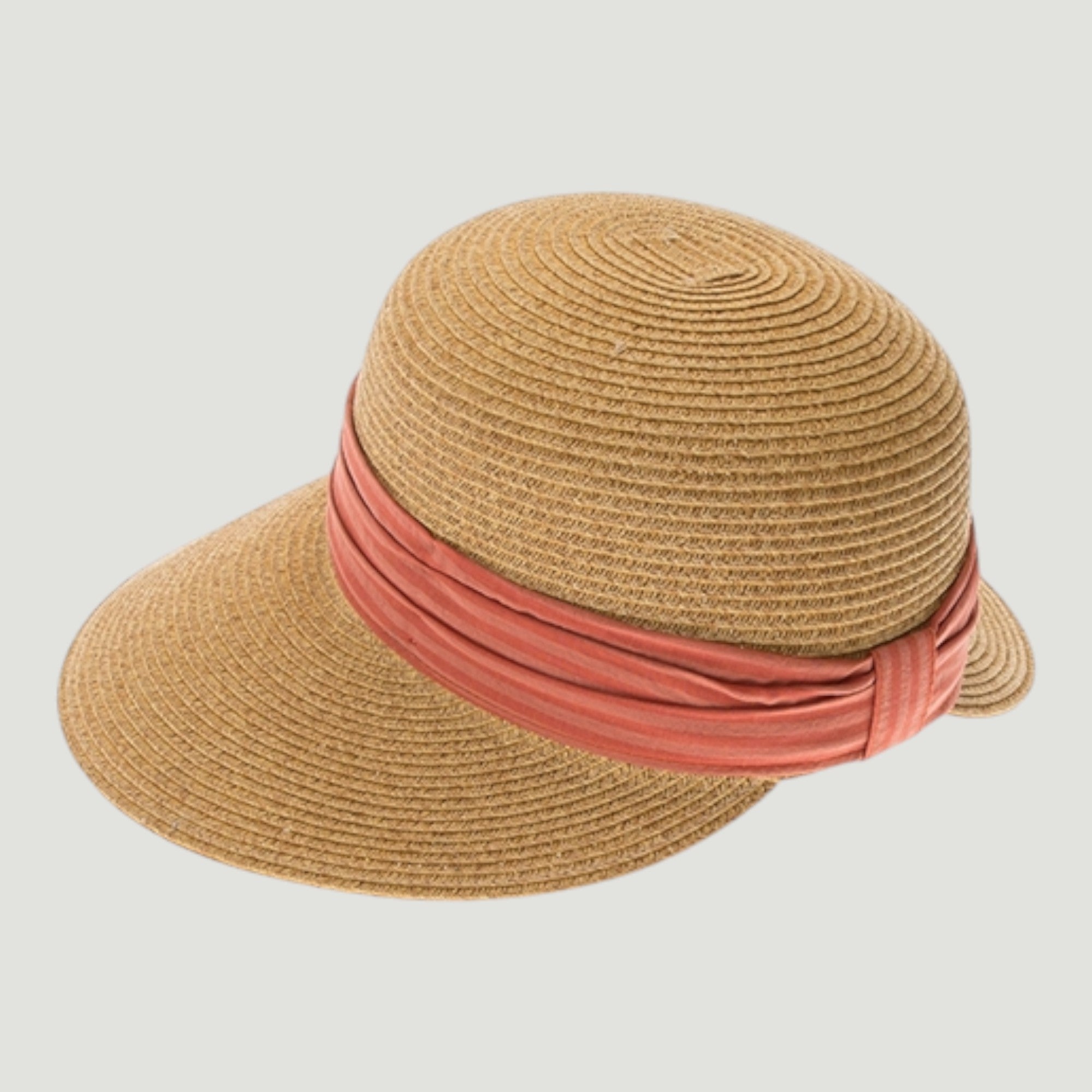 Backless Sun Visor Hat | UPF 50+ | Straw Face Framer | Ribbon Band