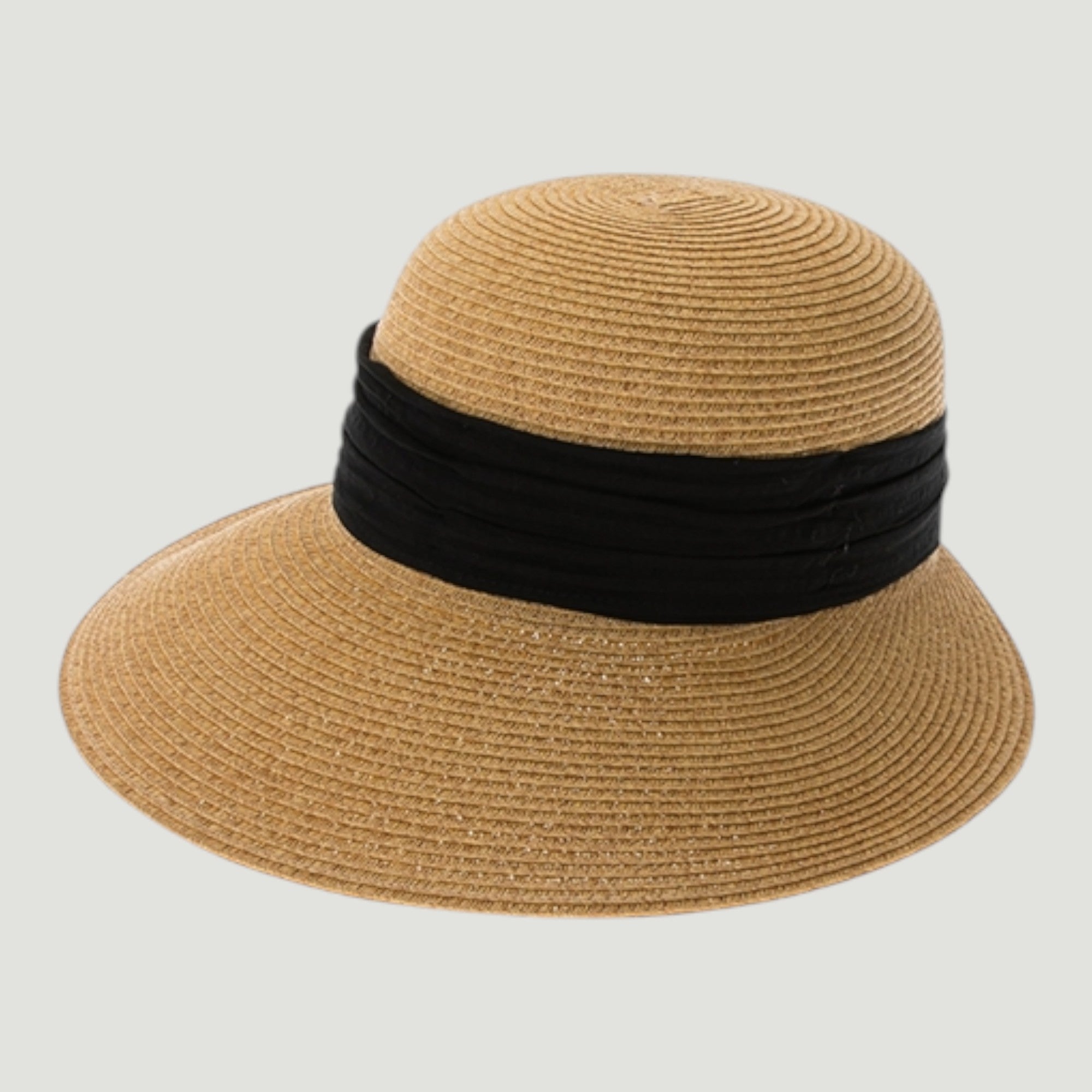 Backless Sun Visor Hat | UPF 50+ | Straw Face Framer | Ribbon Band