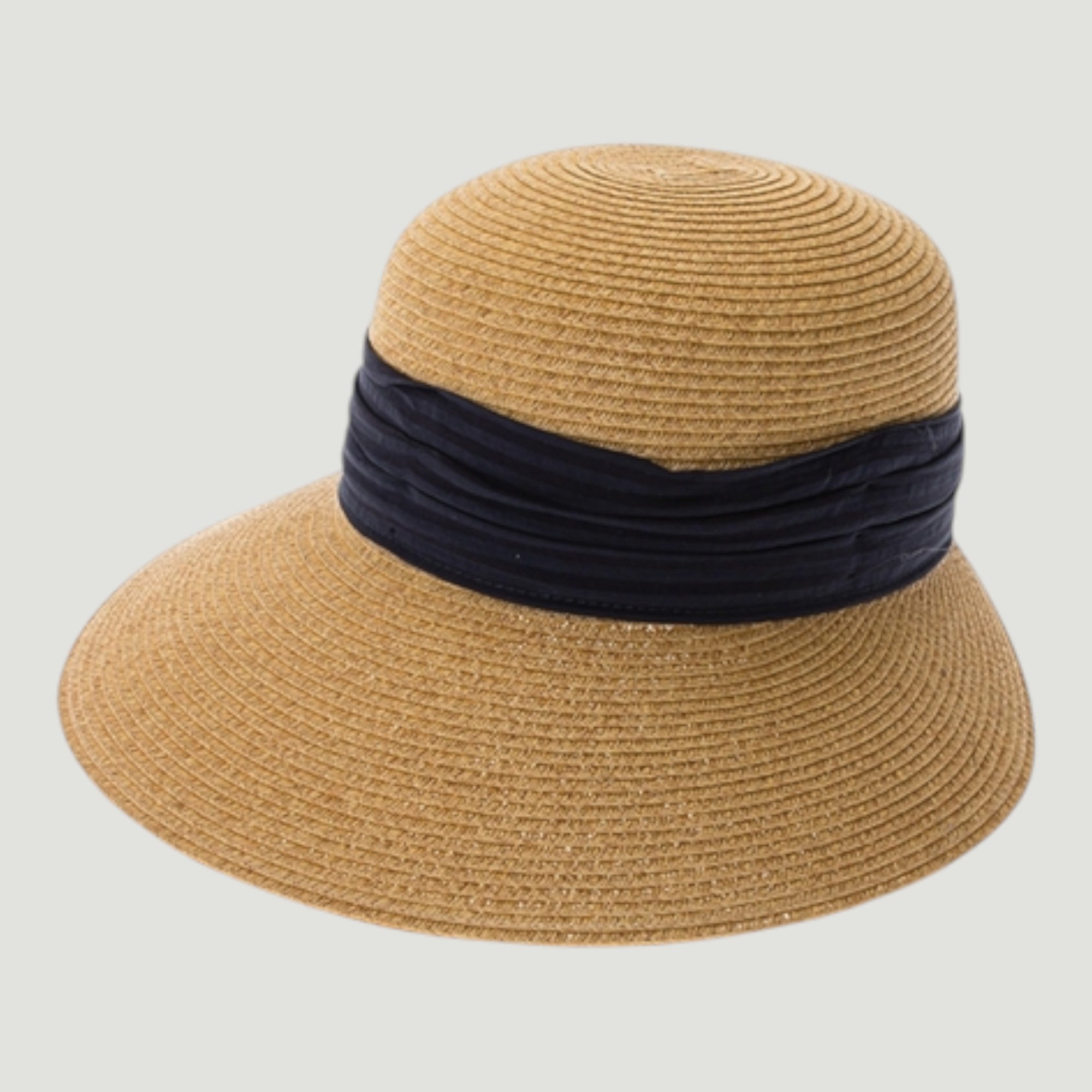 Backless Sun Visor Hat | UPF 50+ | Straw Face Framer | Ribbon Band