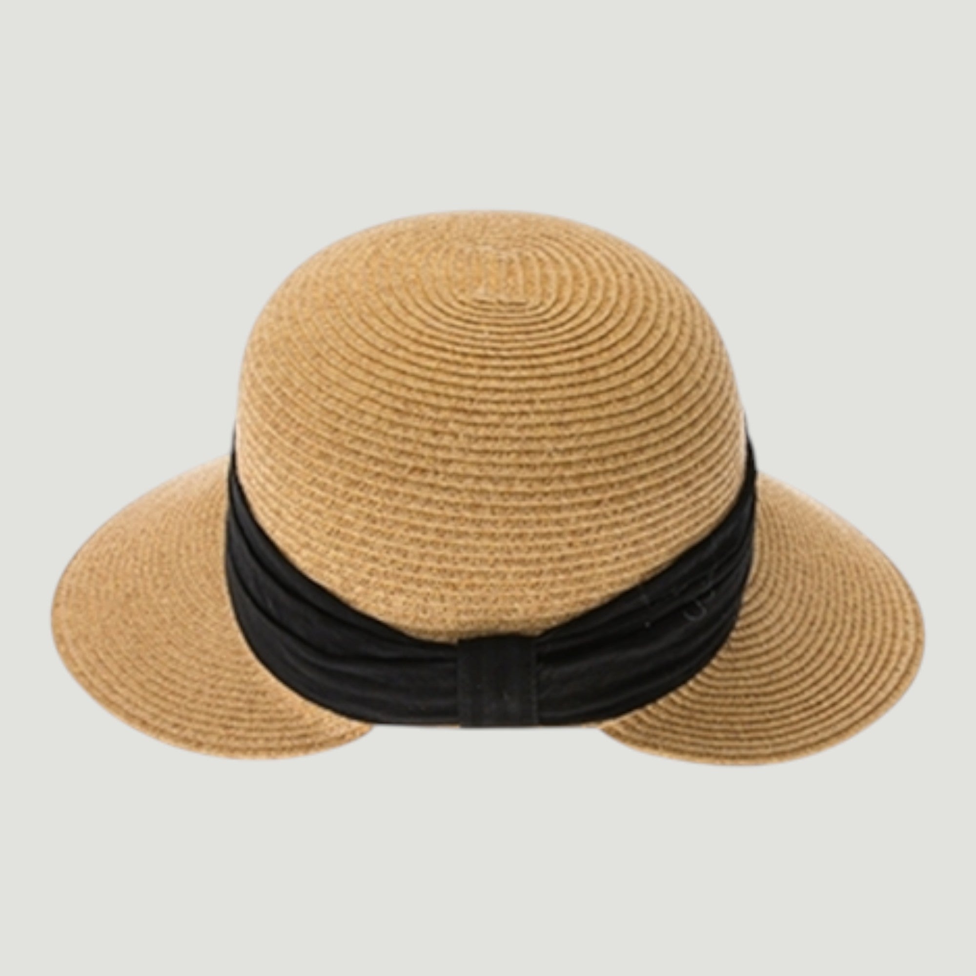 Backless Sun Visor Hat | UPF 50+ | Straw Face Framer | Ribbon Band