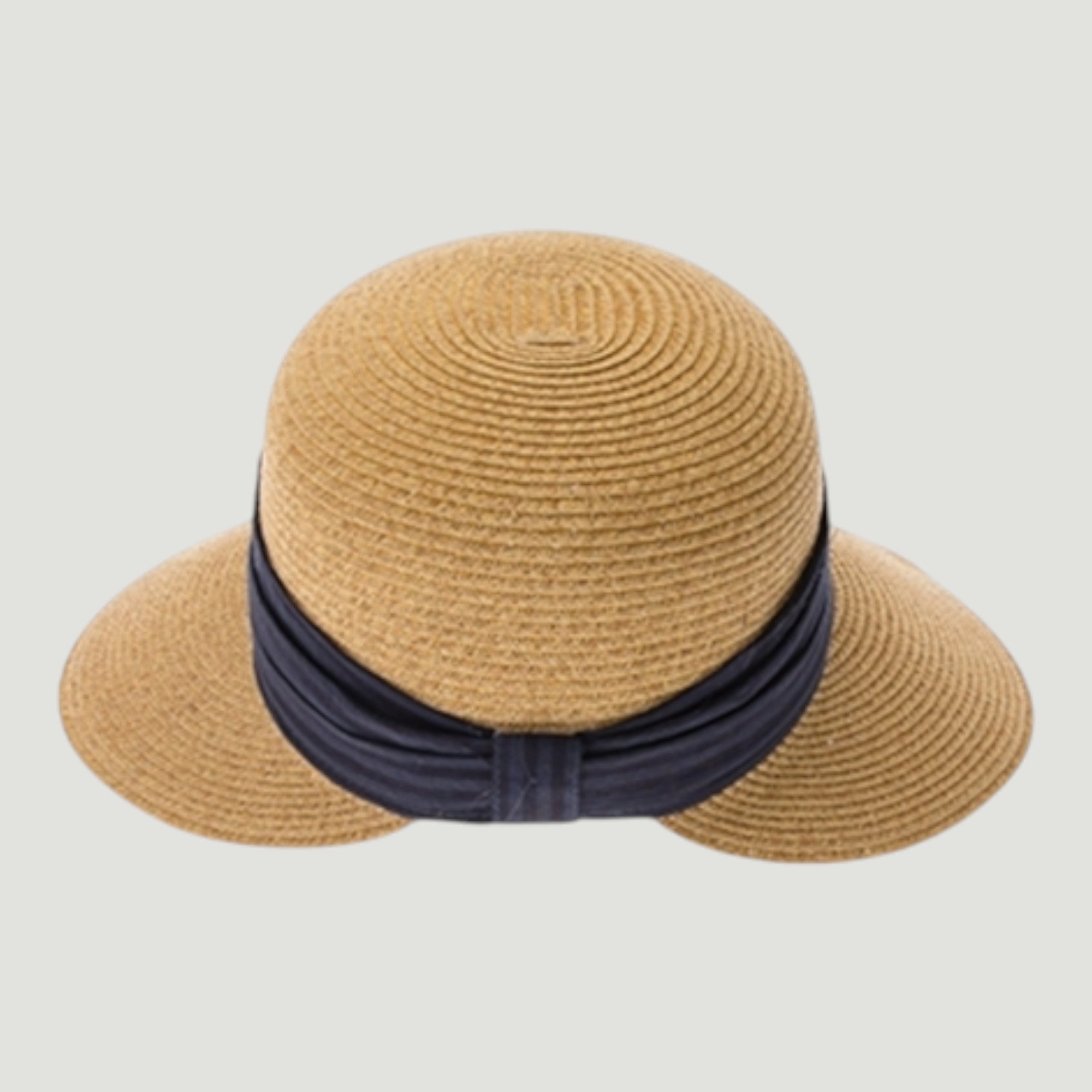 Backless Sun Visor Hat | UPF 50+ | Straw Face Framer | Ribbon Band