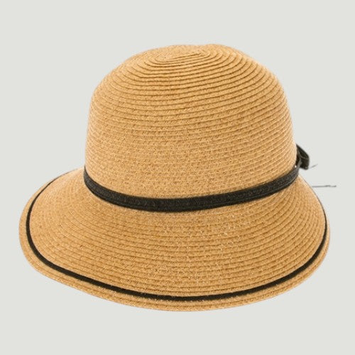 UPF 50+ Backless Straw Sun Hat Wide Brim | Faceframer