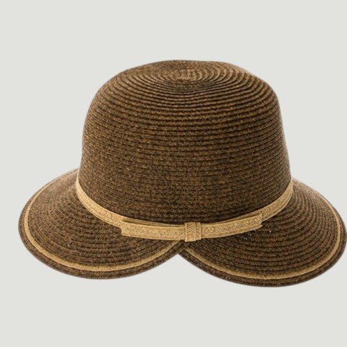 UPF 50+ Backless Straw Sun Hat Wide Brim | Faceframer