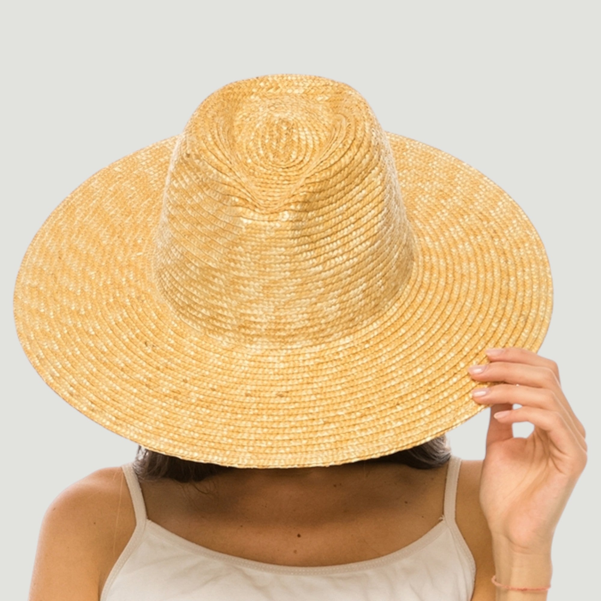 Wheat Straw Rancher Hat, Flat Brim