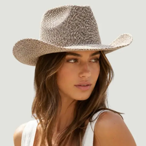 Paper Straw Wide Brim Cowboy Hat