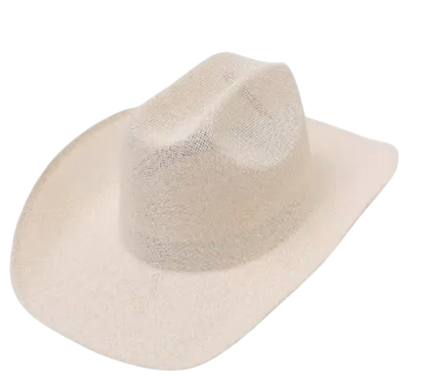 Paper Straw Wide Brim Cowboy Hat