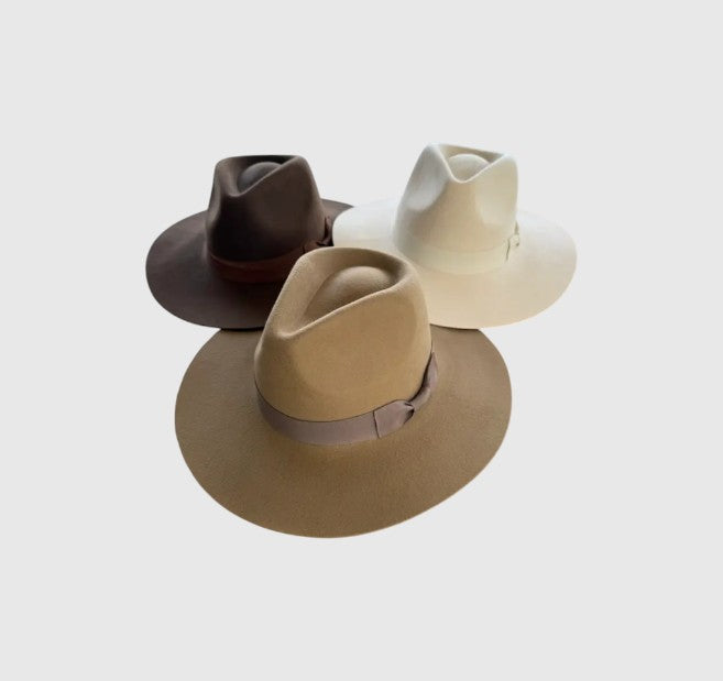 Australian Wool Rancher Hat with Grosgrain Band