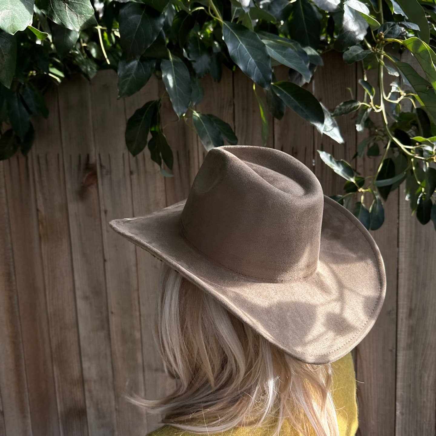 Vegan Suede Cowboy Hat