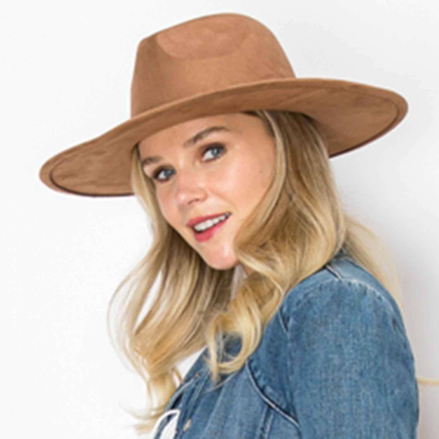 Classic Wide Brim Suede Premium Hat