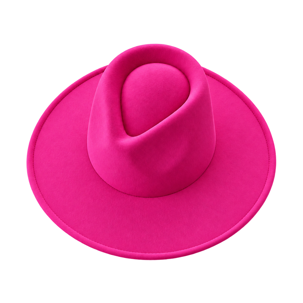Vegan Felt Wide Brim Rancher Hat in Faux Felt