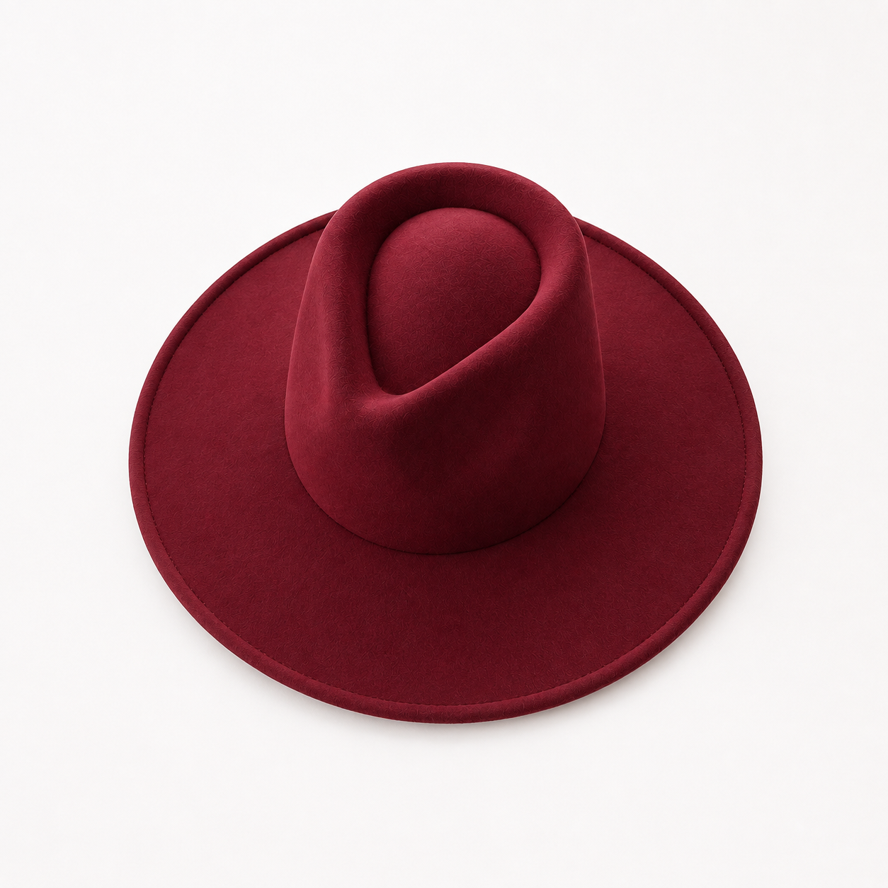 Vegan Felt Wide Brim Rancher Hat in Faux Felt
