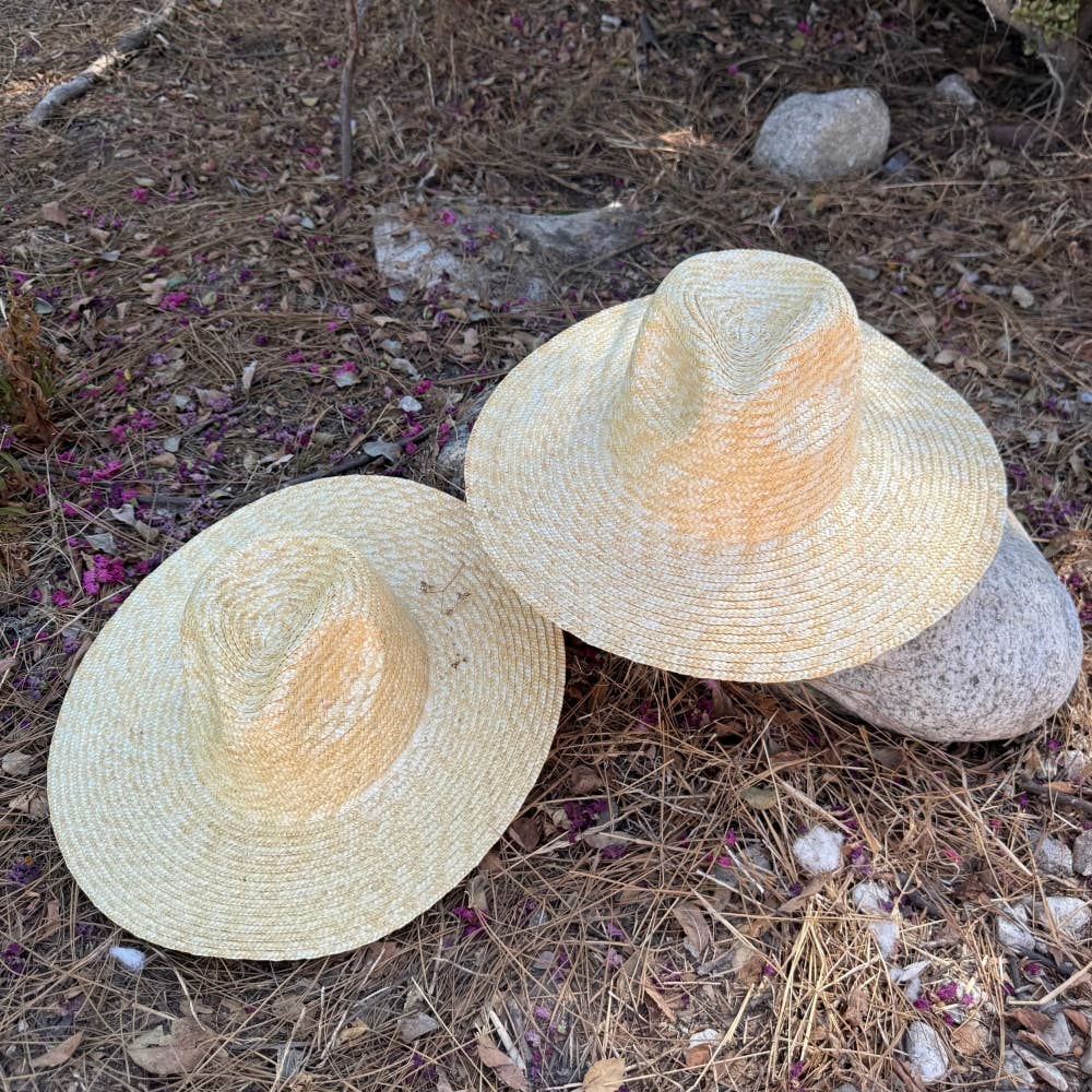 Classic Wide Brim Straw Rancher Hat – Natural Summer
