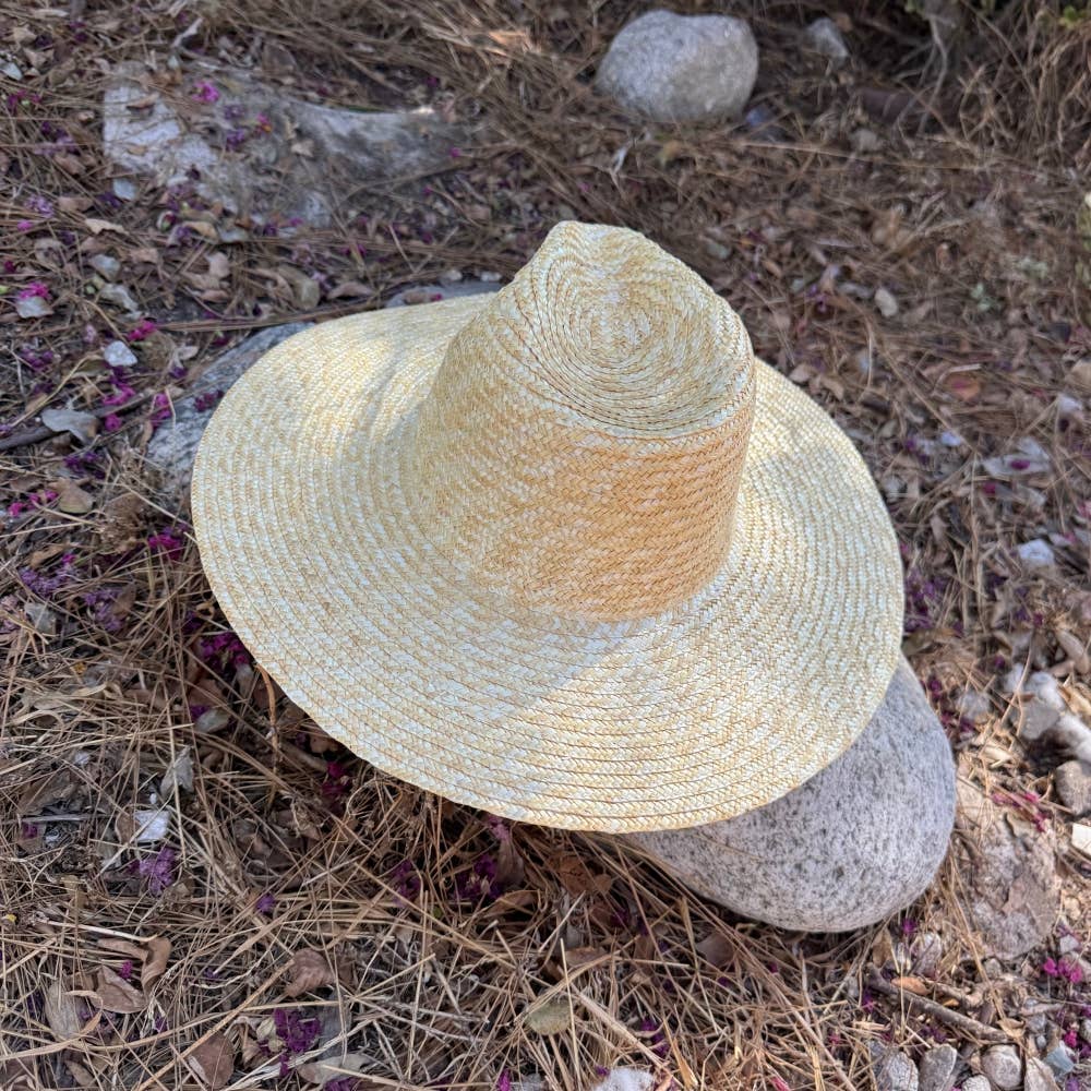 Classic Wide Brim Straw Rancher Hat – Natural Summer