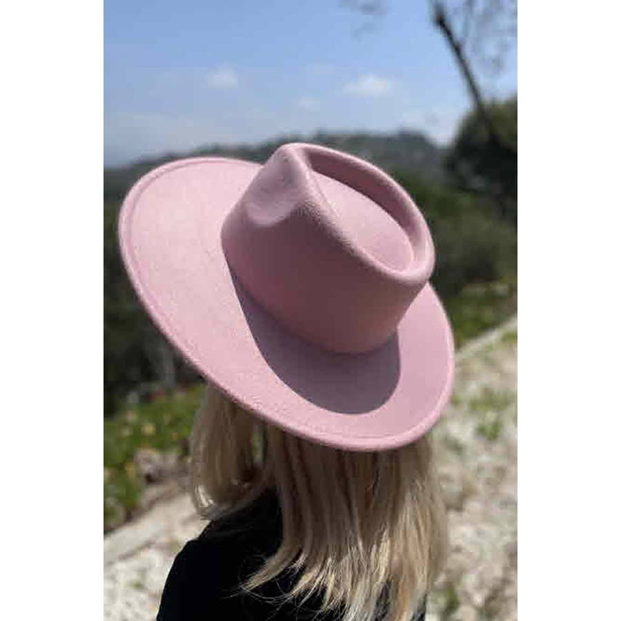 Kids XS Vegan Felt Wide Brim Rancher Hat