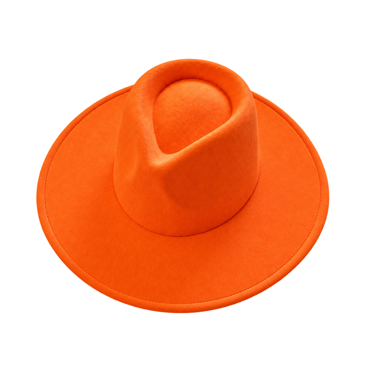 Vegan Felt Wide Brim Rancher Hat in Faux Felt