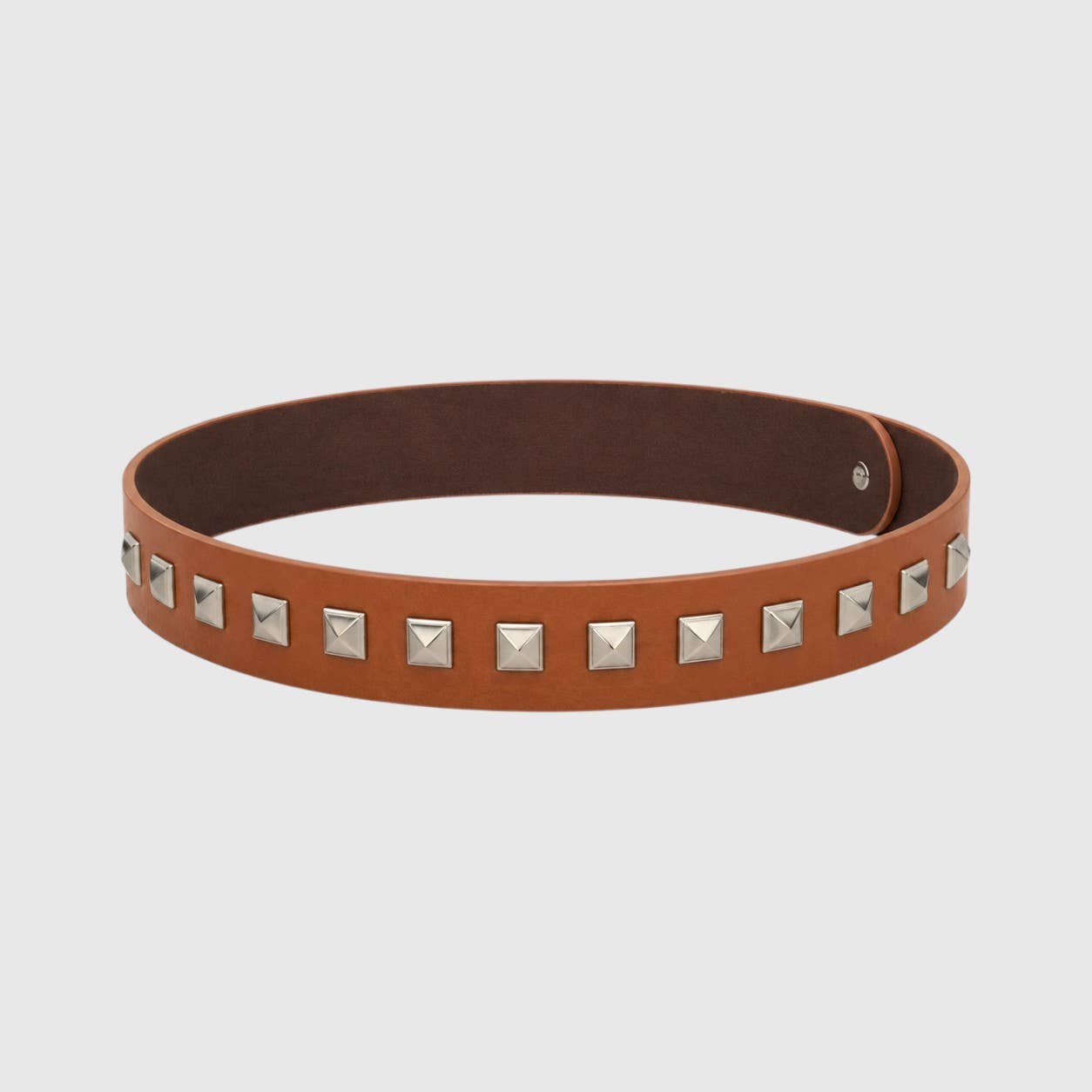 Western Pyramid Stud Faux Leather Hat Band