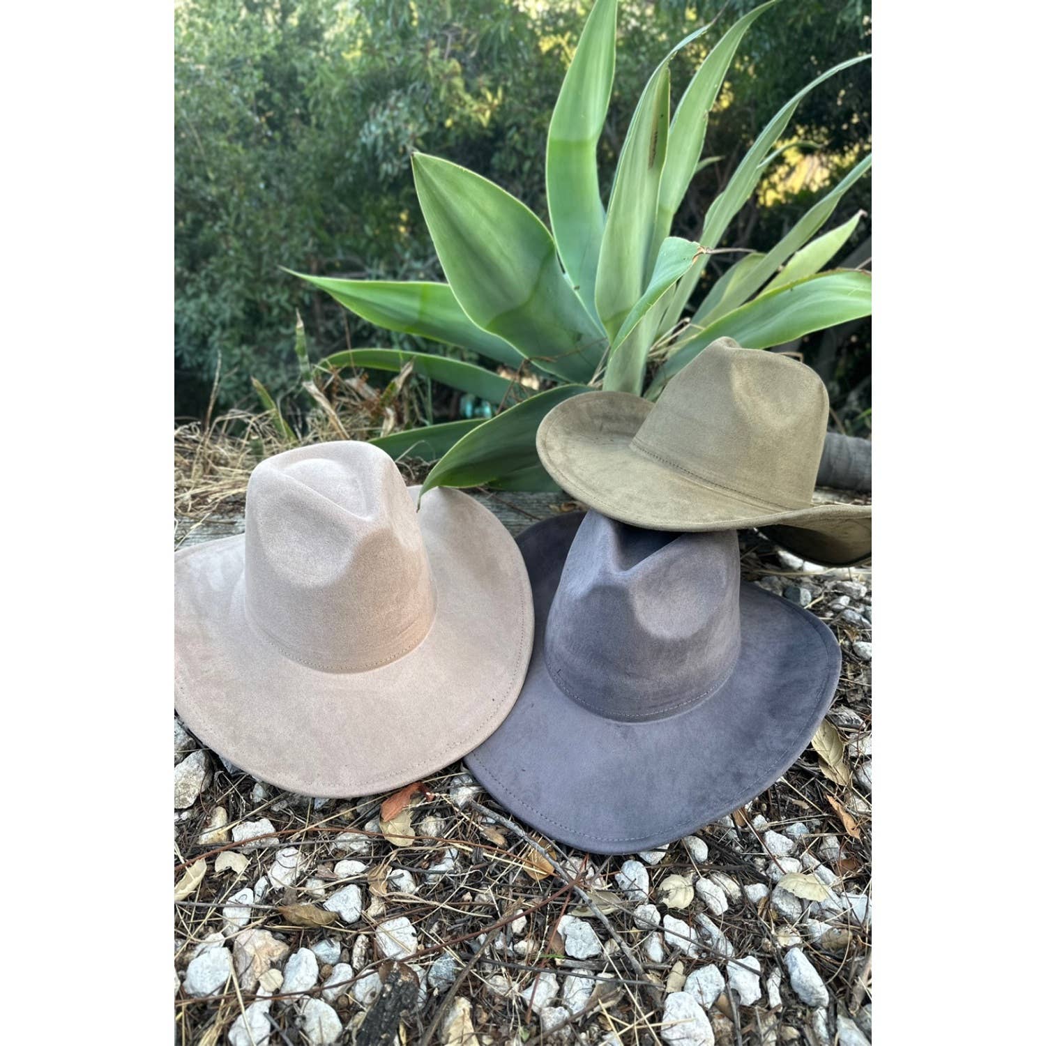 Vegan Suede Cowboy Hat