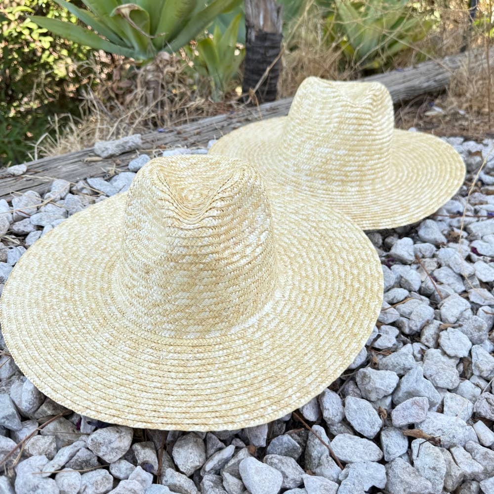 Classic Wide Brim Straw Rancher Hat – Natural Summer