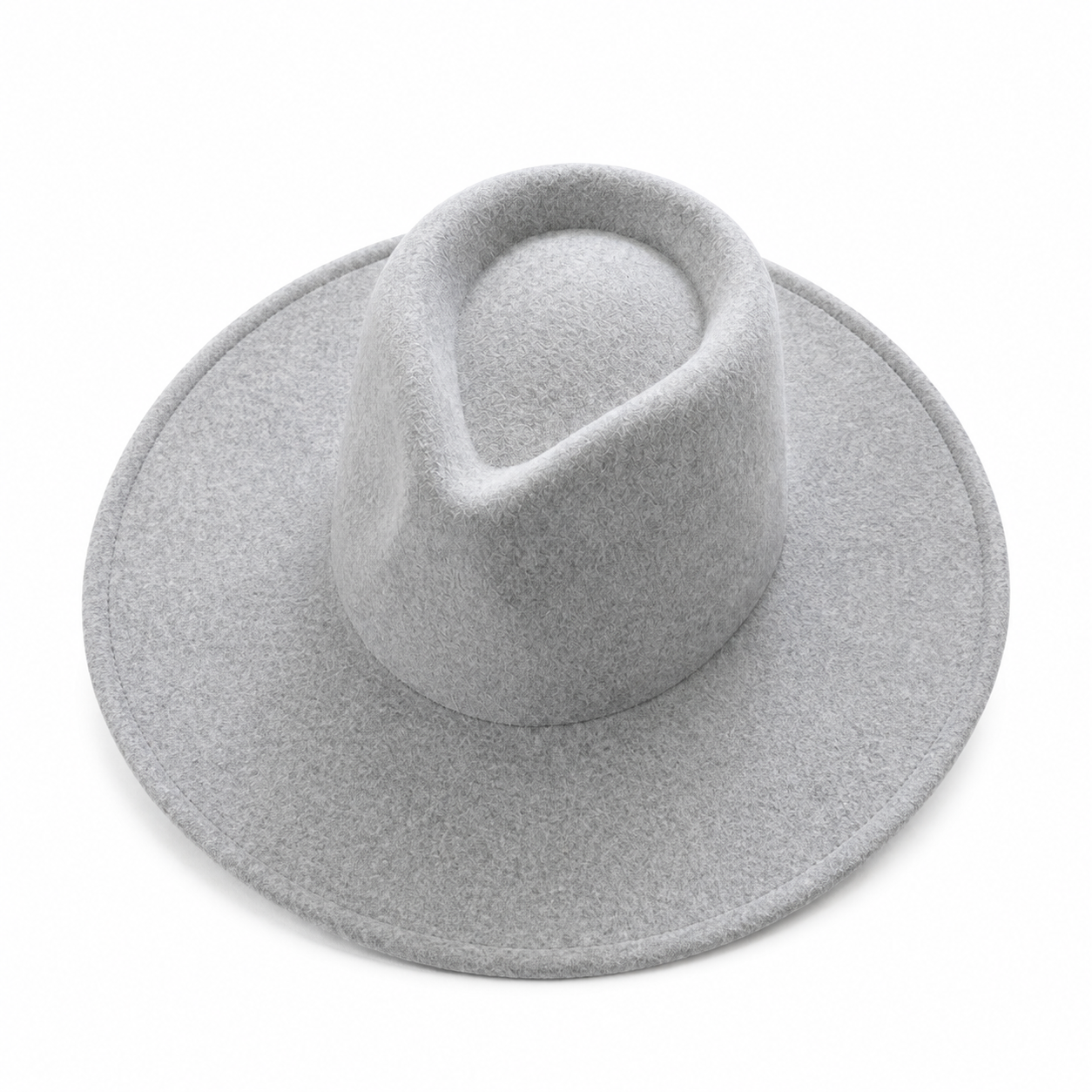 Vegan Felt Wide Brim Rancher Hat in Faux Felt