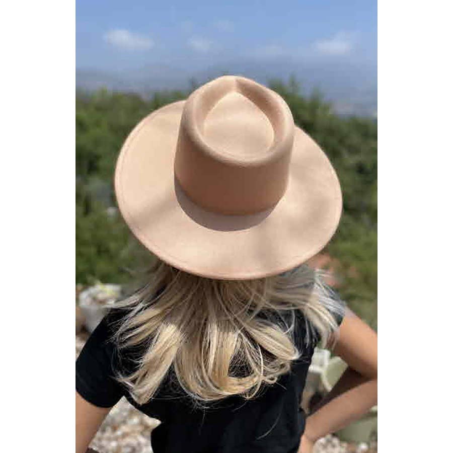 Kids XS Vegan Felt Wide Brim Rancher Hat