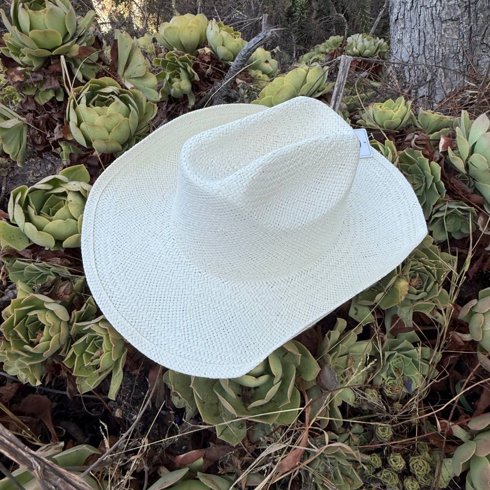 Handwoven Toyo Straw Cowboy Hat – Shapeable Western Hat