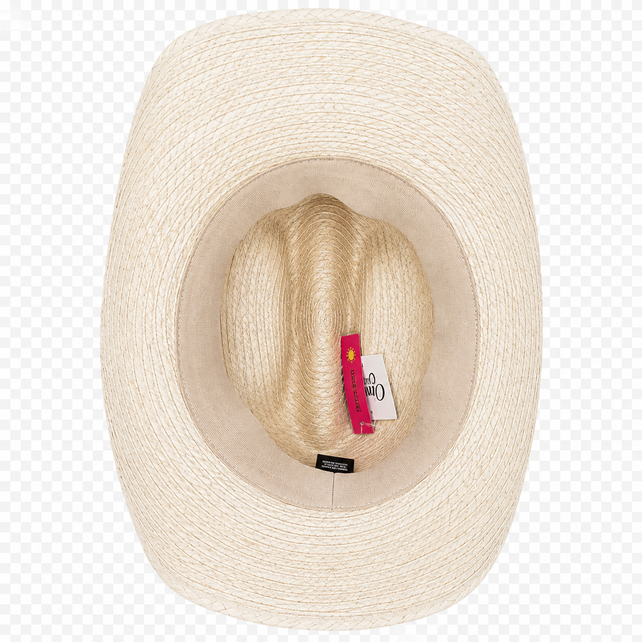 Natural Palm Leaf Cowboy Hat – Starched Western Sun Hat UPF