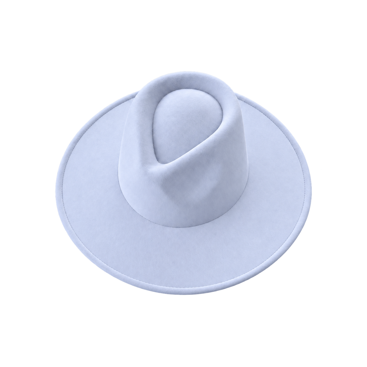 Vegan Felt Wide Brim Rancher Hat in Faux Felt