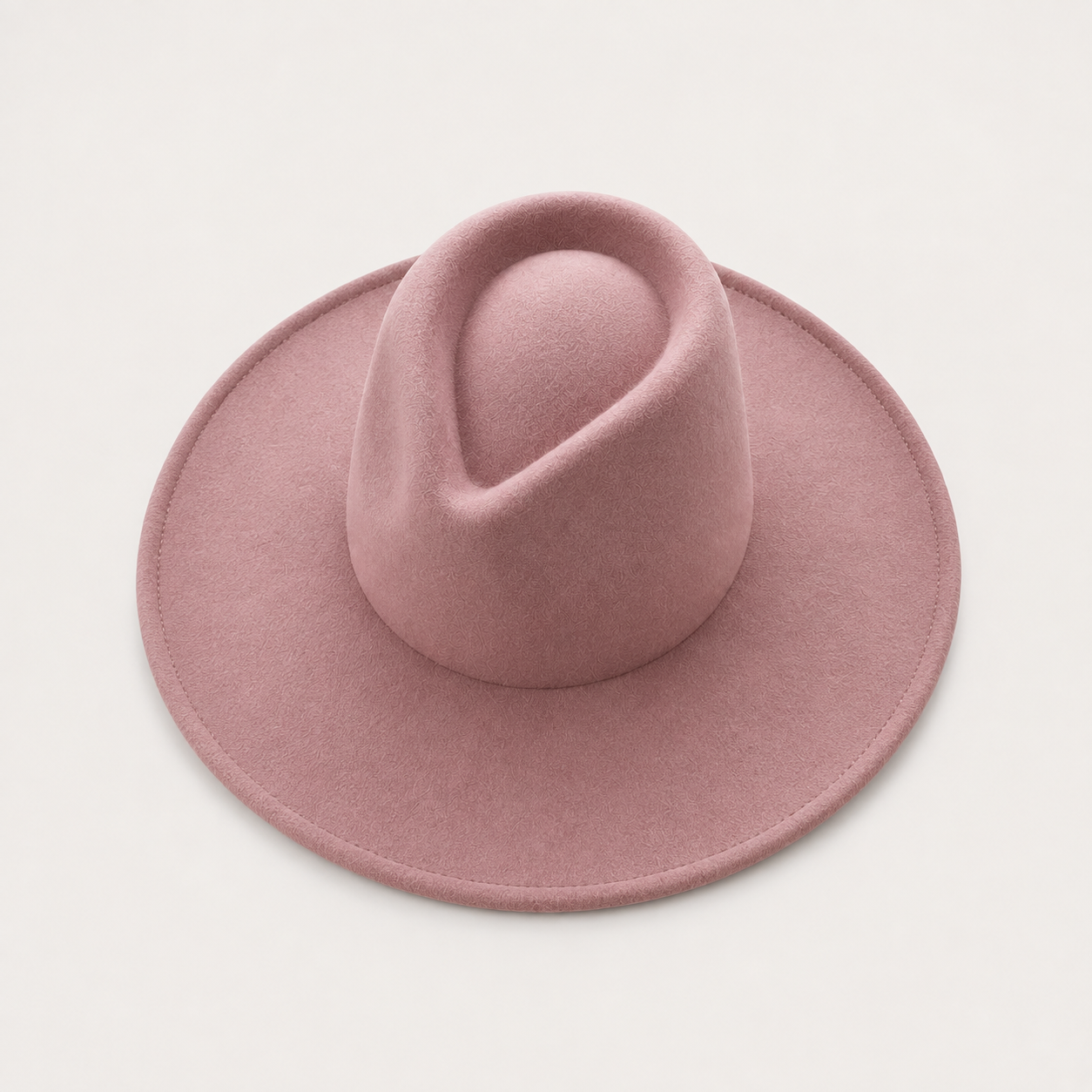 Vegan Felt Wide Brim Rancher Hat in Faux Felt