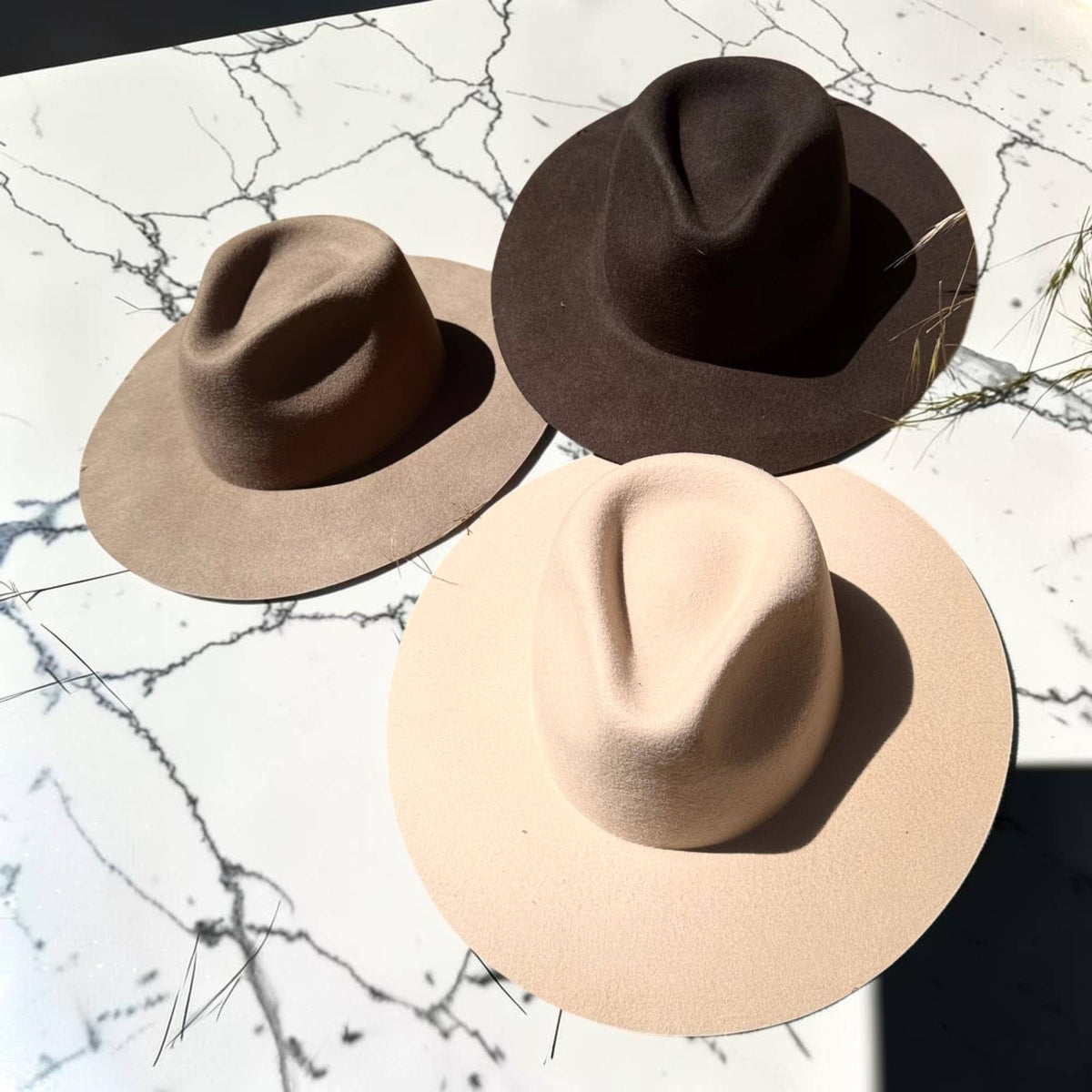 Premium Austrian Wool Wide Brim Fedora Hat