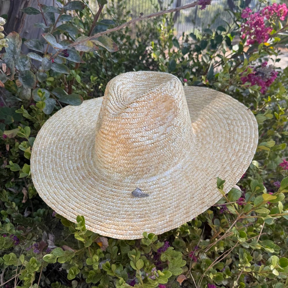 Classic Wide Brim Straw Rancher Hat – Natural Summer