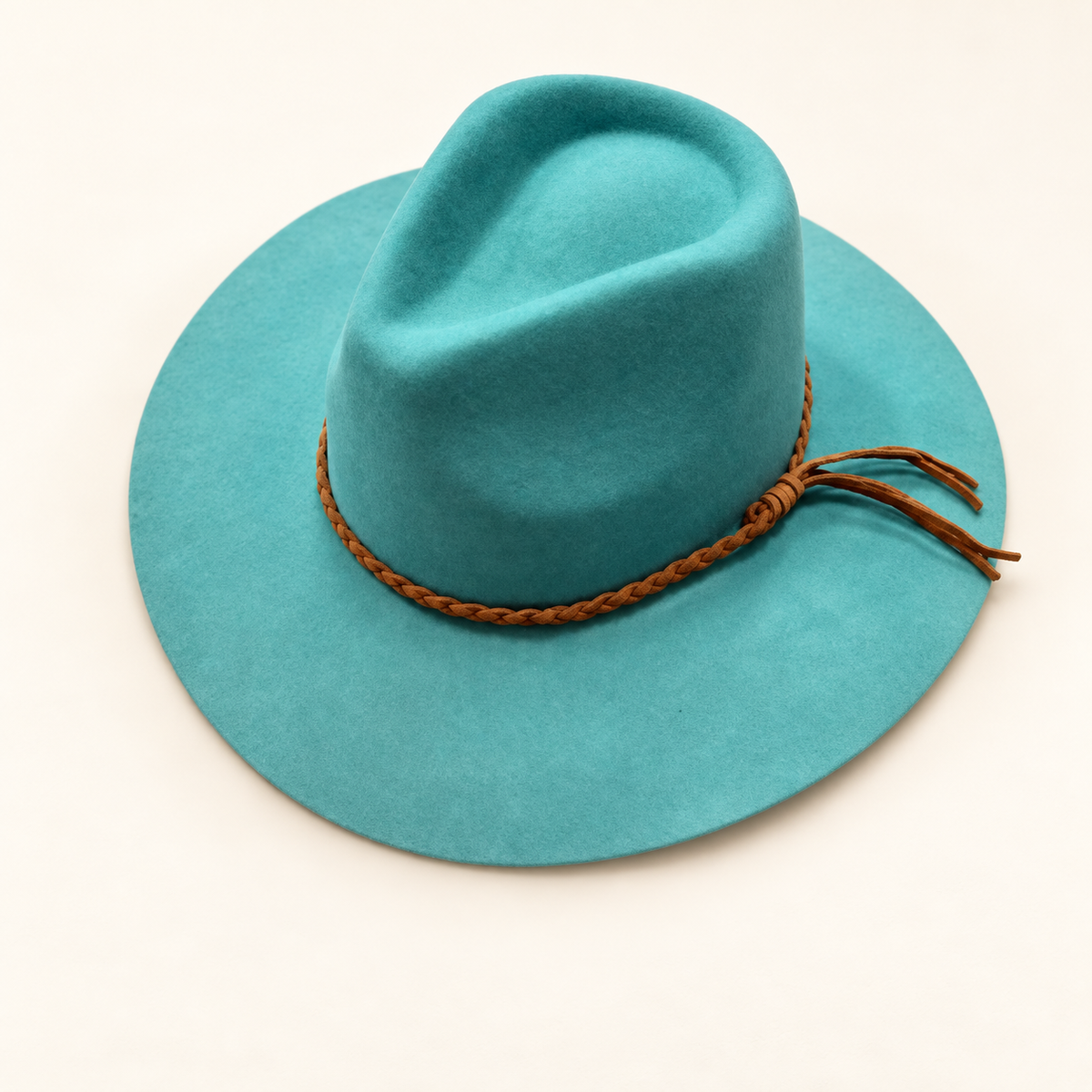 Wholesale Australian Wool Rancher Hat with Braided Suede Belt - View 14